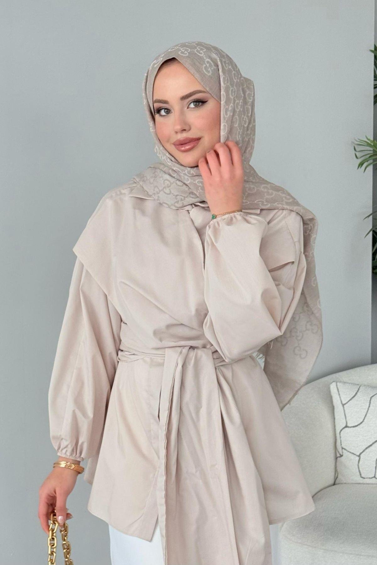 Oliva Bağlamalı Gömlek Bej, Fiyatları 