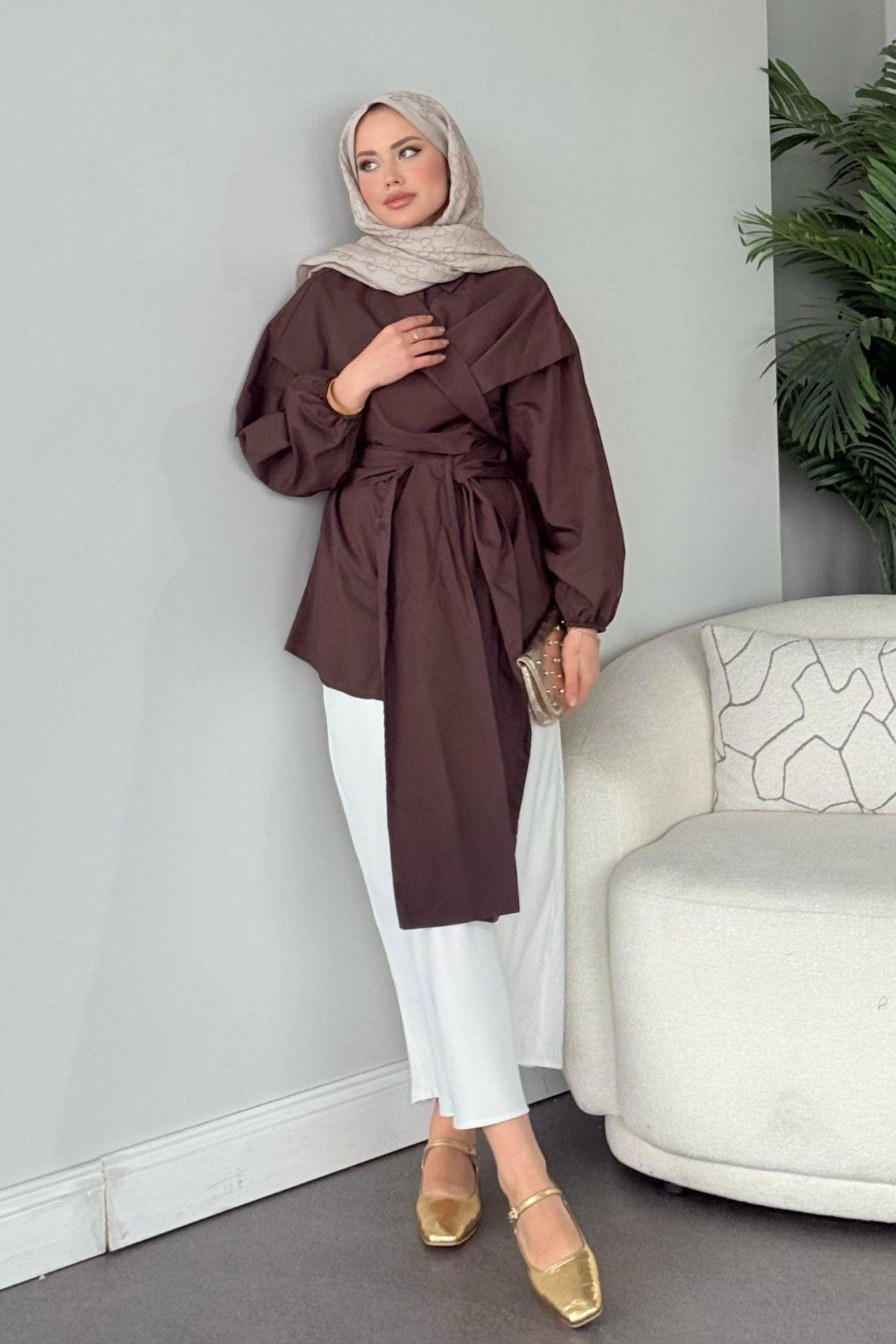 Oliva Bağlamalı Gömlek Kahve, Fiyatları 