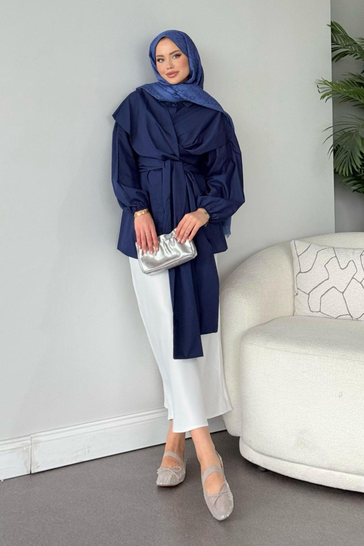 Oliva Bağlamalı Gömlek Lacivert, Fiyatları 