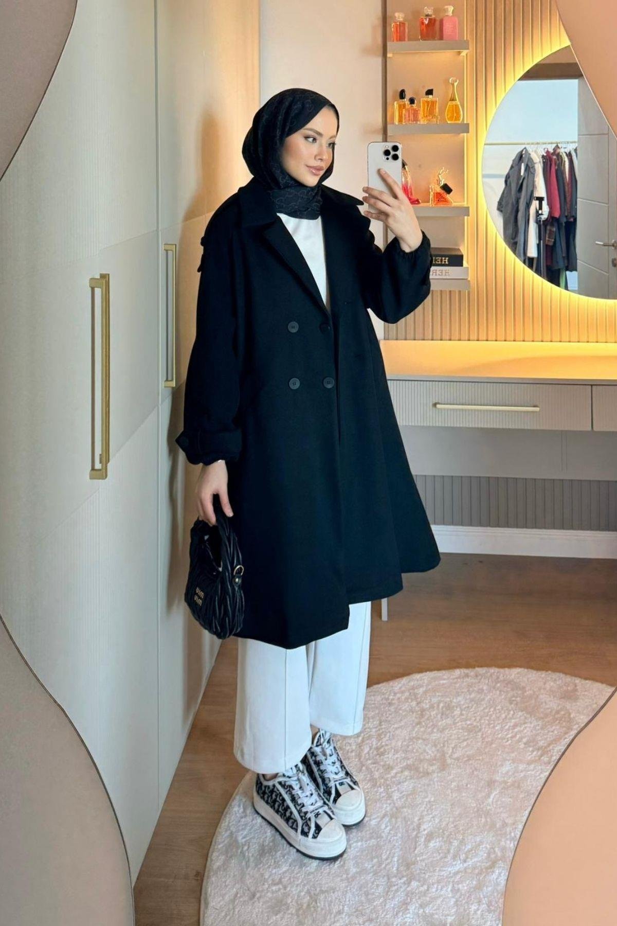 Omuzu Kemerli Kaban Siyah, Fiyatları 