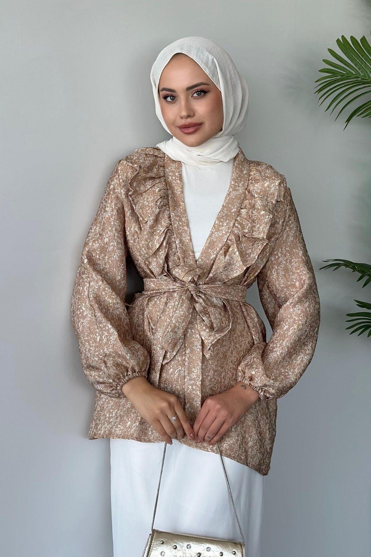 Önü Fırfırlı Kimono Vizon, Fiyatları 