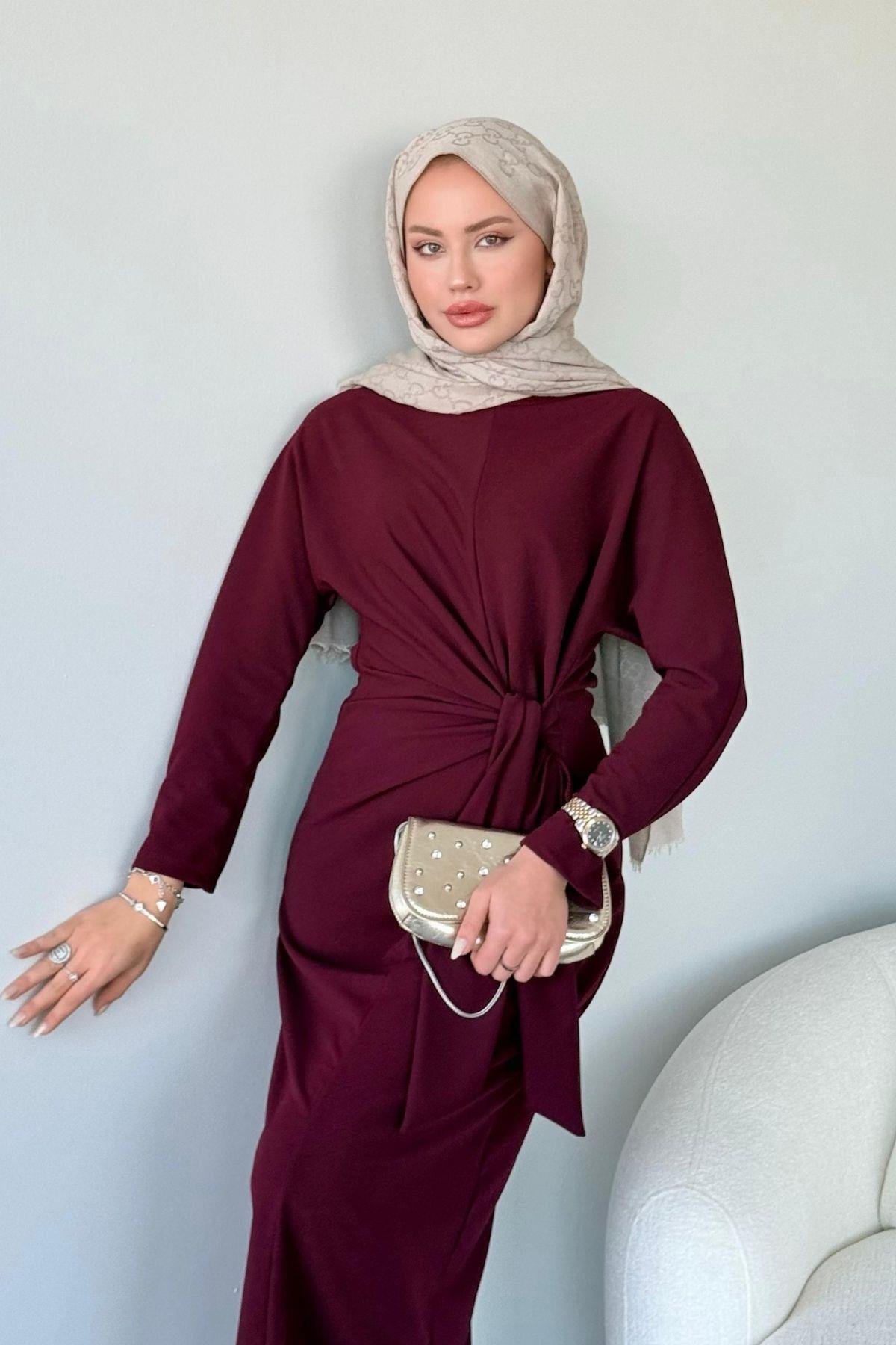 Orkide Elbise Bordo, Fiyatları 