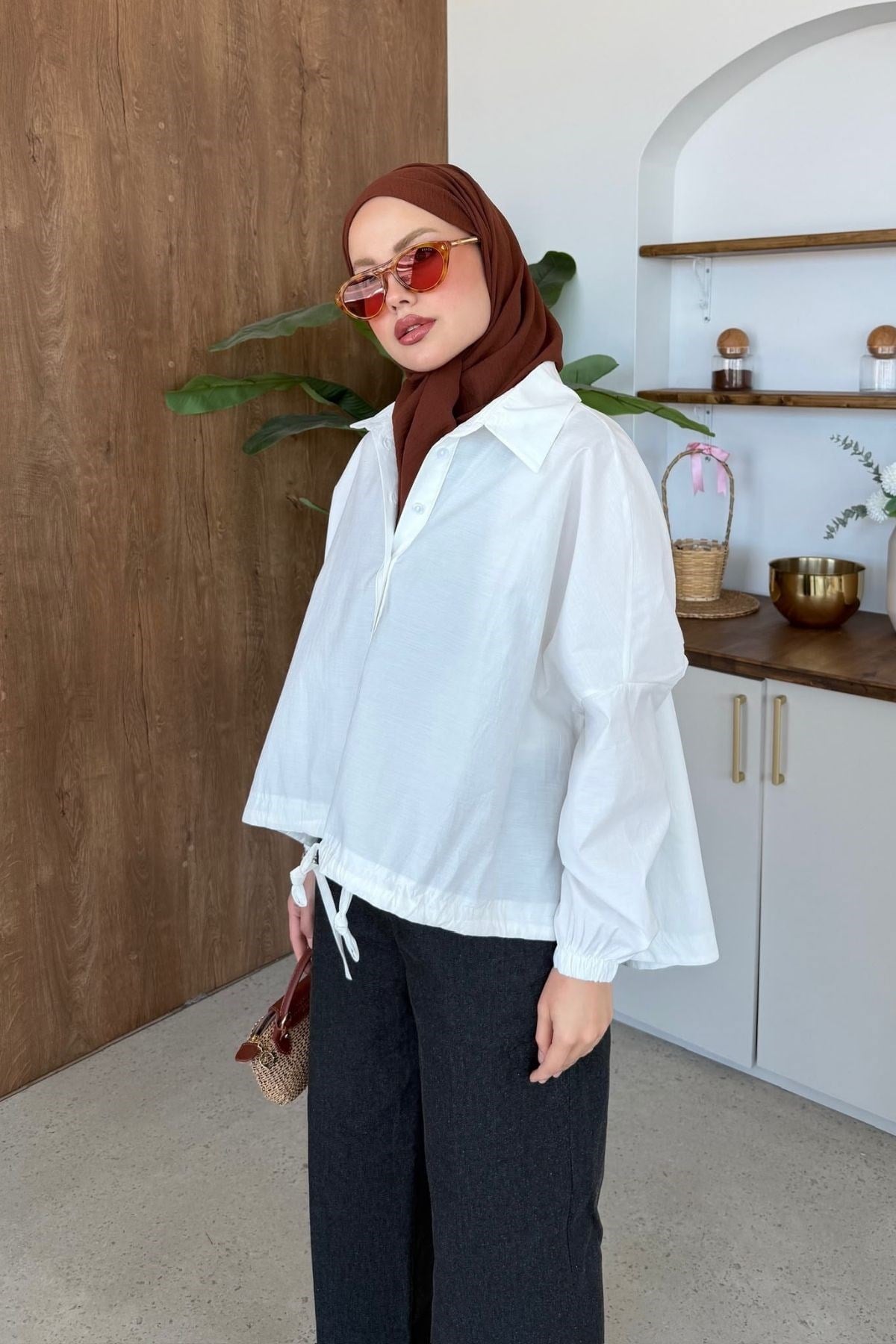 Oversize Poplin Gömek Beyaz, Fiyatları 