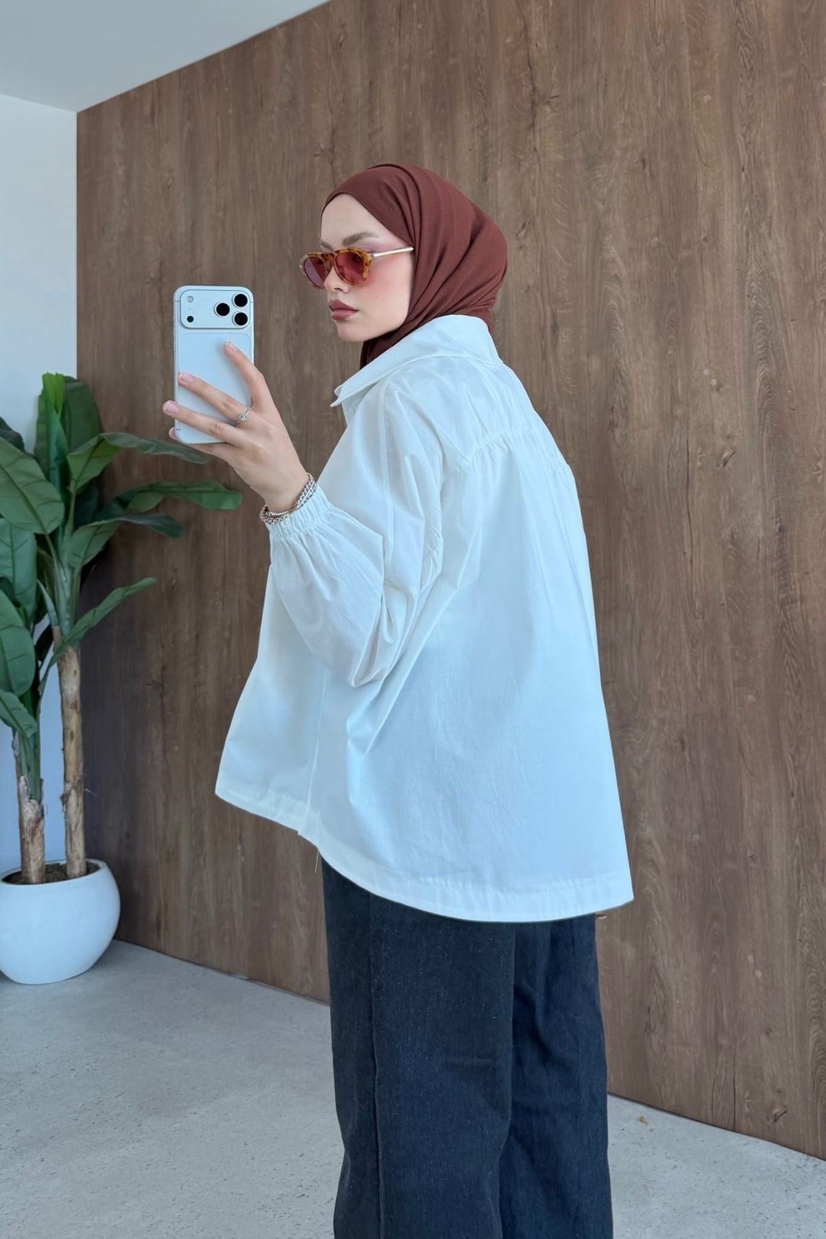 Oversize Poplin Gömek Beyaz, Fiyatları 
