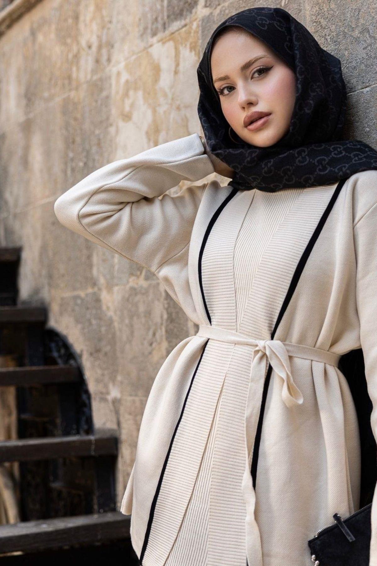 Özün Jileli Takım Ekru, Fiyatları Özün Jileli Takım Ekru- Haza Moda