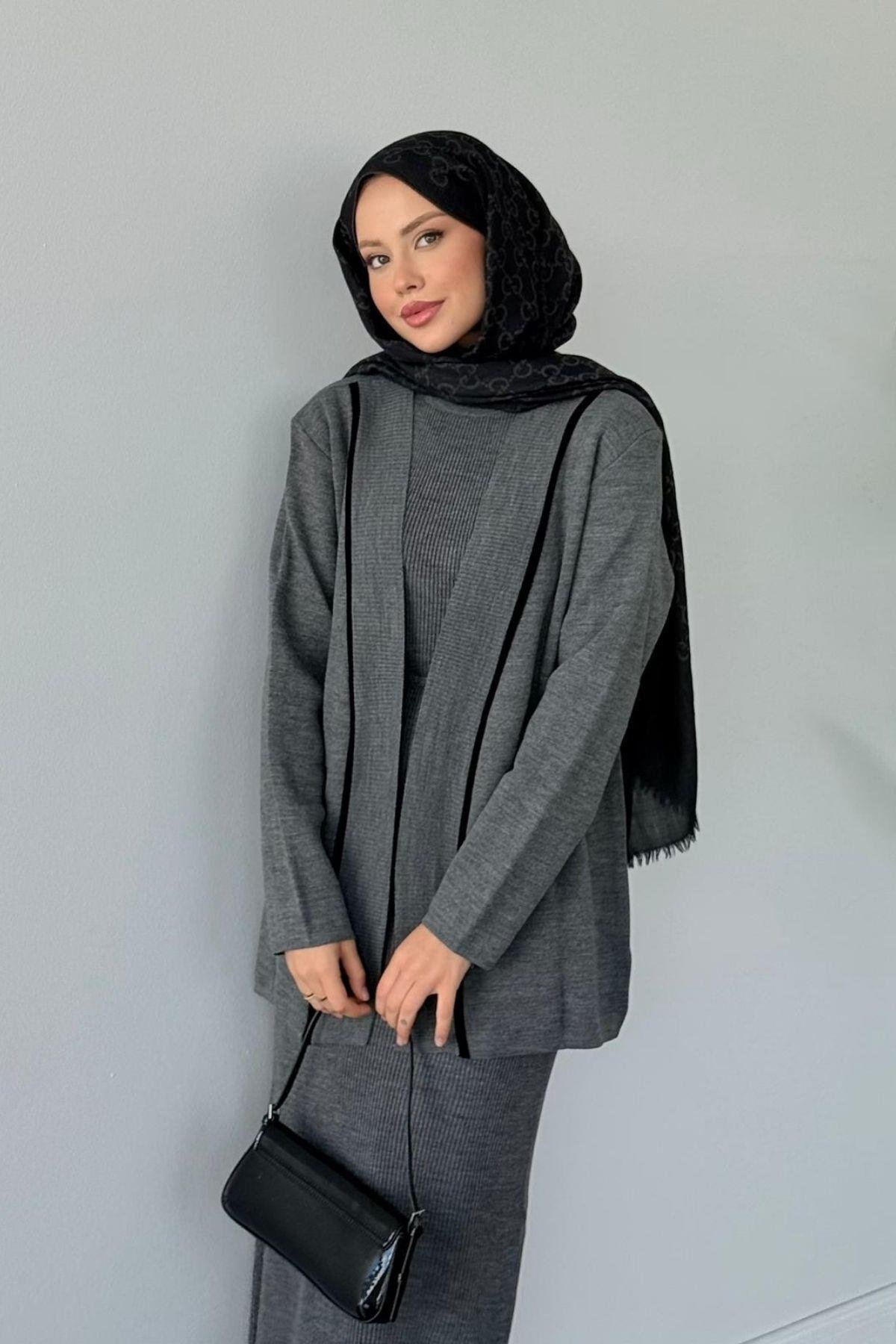 Özün Jileli Takım Füme, Fiyatları Özün Jileli Takım Füme- Haza Moda