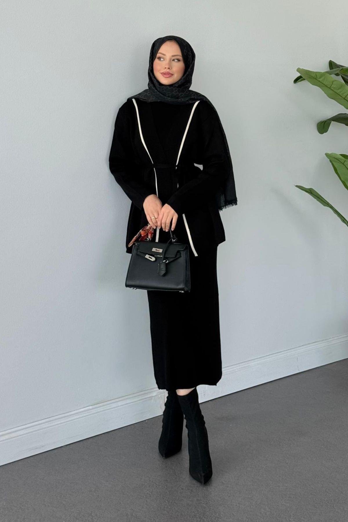 Özün Jileli Takım Siyah, Fiyatları Özün Jileli Takım Siyah- Haza Moda