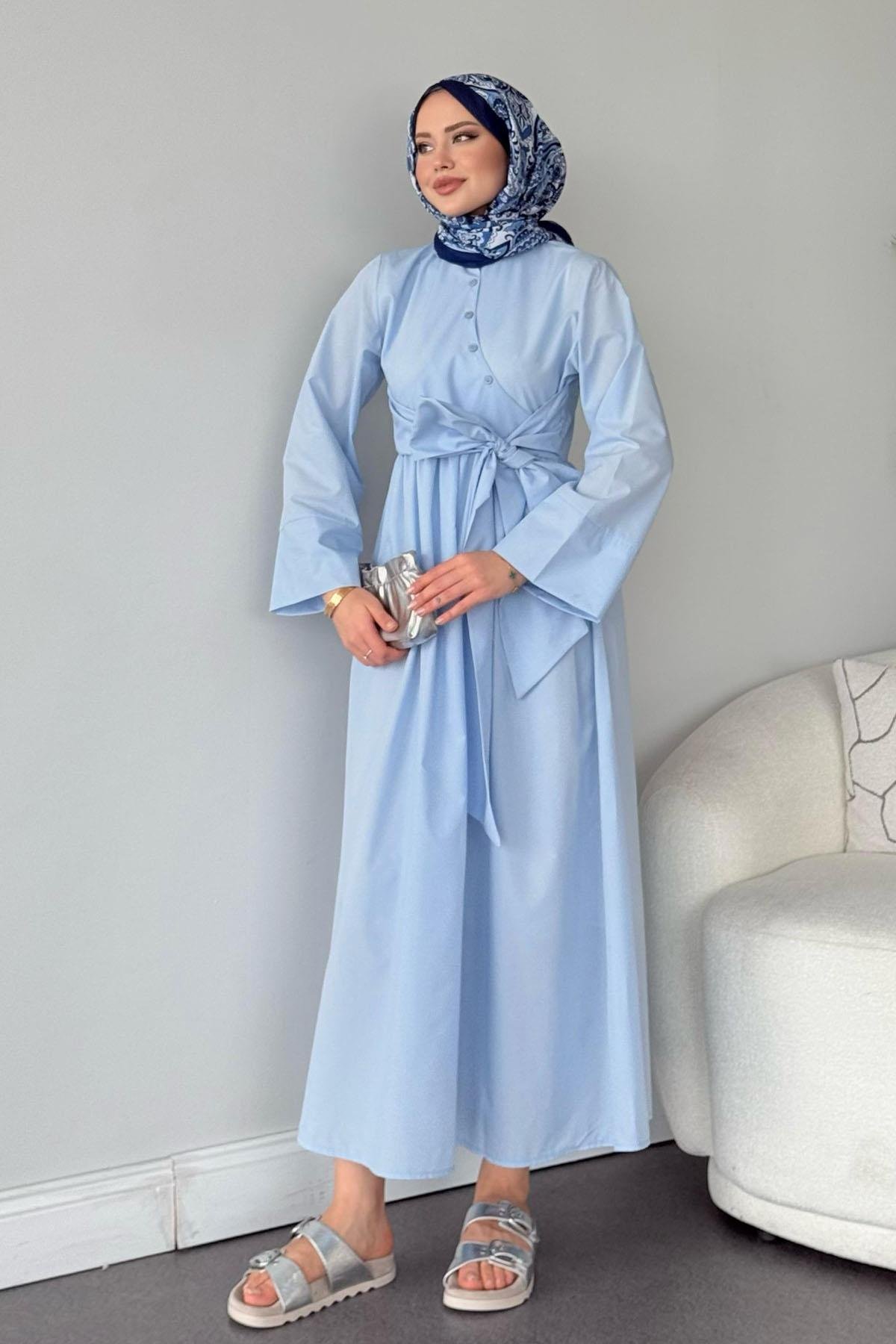 Pamela Elbise Bebe Mavi, Fiyatları Pamela Elbise Bebe Mavi - Haza Moda