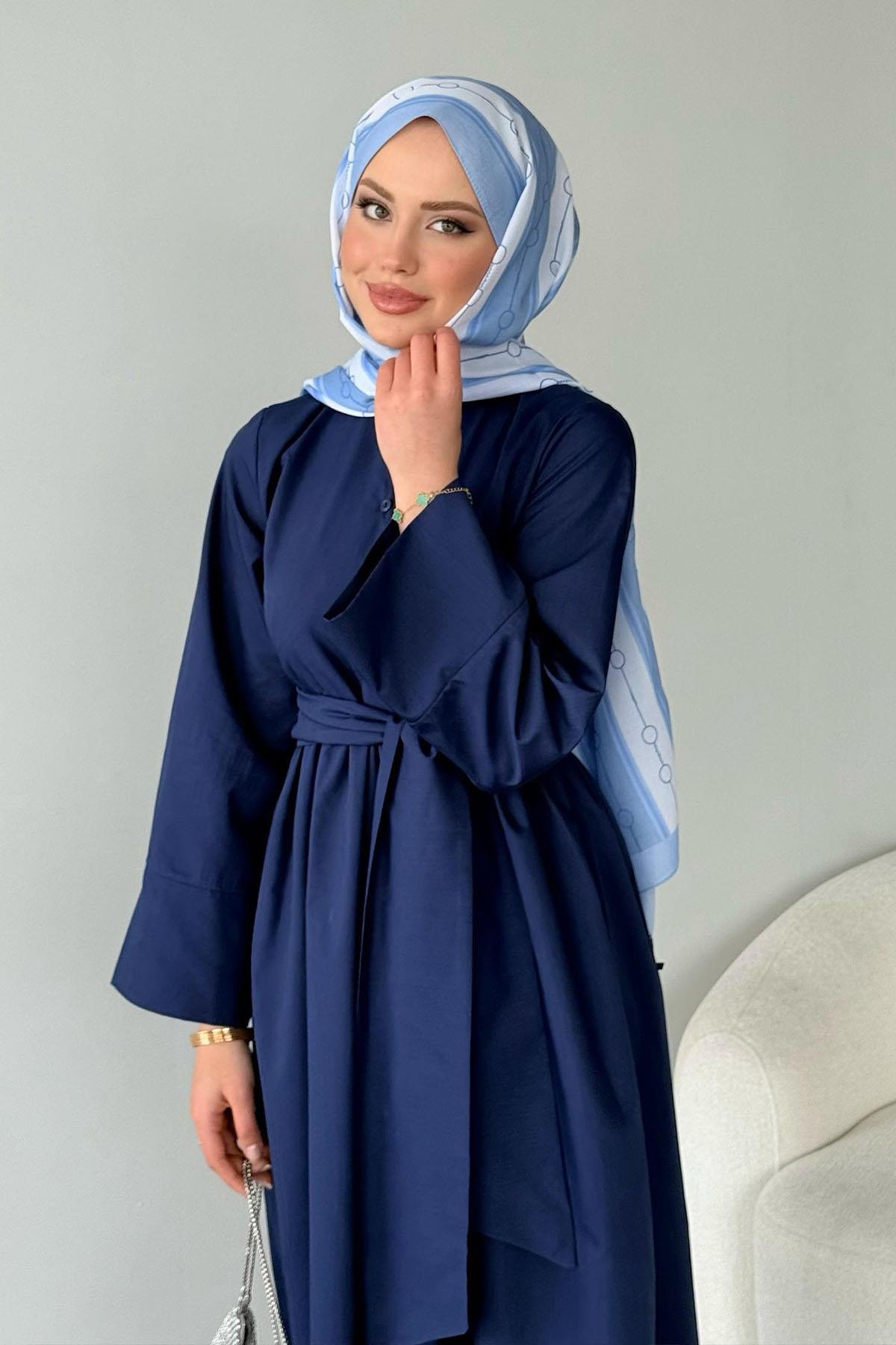 Pamela Elbise Lacivert, Fiyatları Pamela Elbise Lacivert- Haza Moda