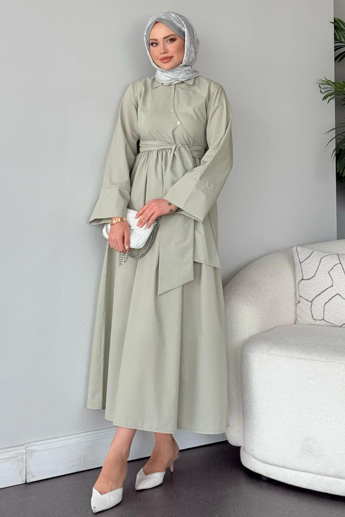 Pamela Elbise Mint, Fiyatları Pamela Elbise Mint - Haza Moda