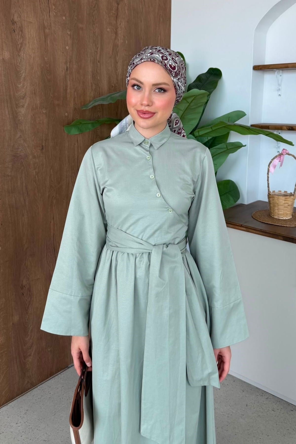 Pamela Elbise Mint, Fiyatları Pamela Elbise Mint - Haza Moda