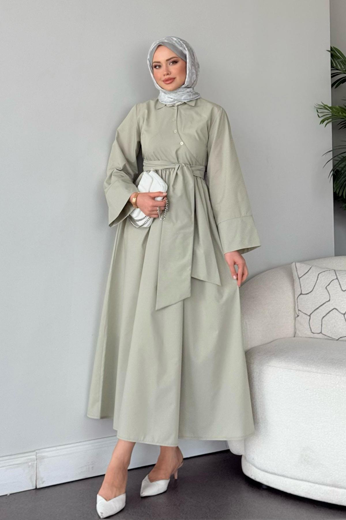 Pamela Elbise Mint, Fiyatları Pamela Elbise Mint - Haza Moda