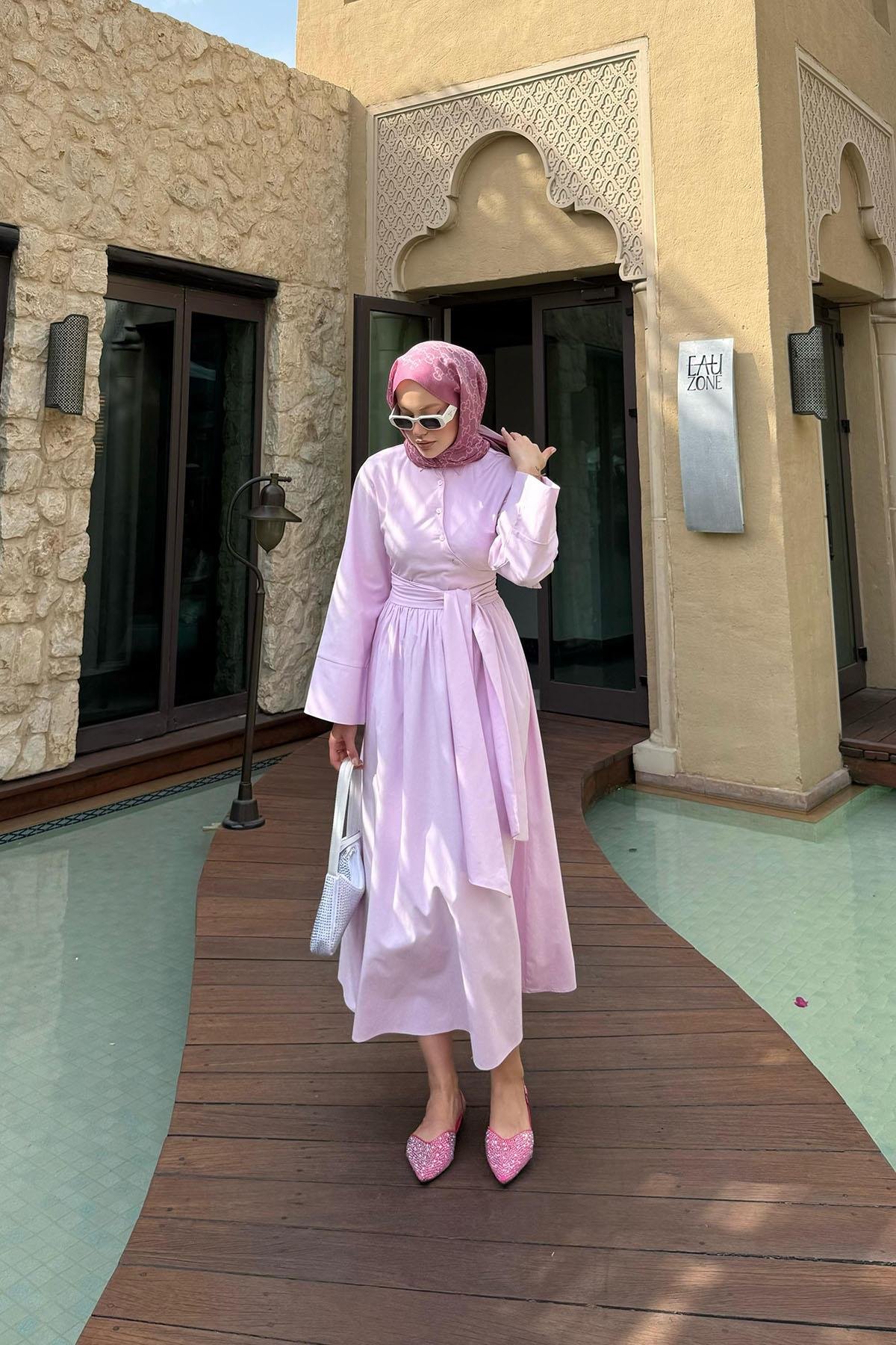 Pamela Elbise Pembe, Fiyatları Pamela Elbise Pembe - Haza Moda