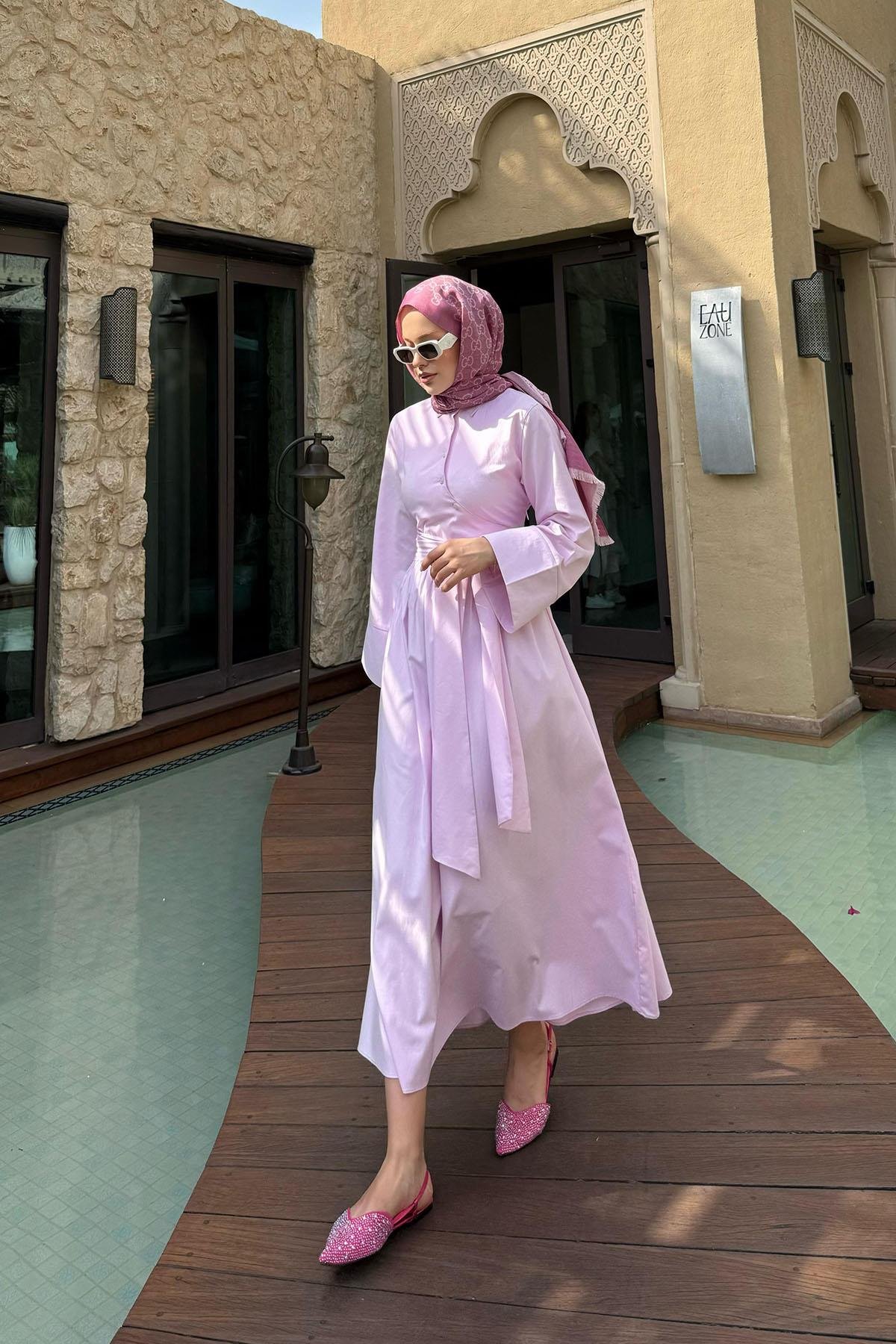 Pamela Elbise Pembe, Fiyatları Pamela Elbise Pembe - Haza Moda