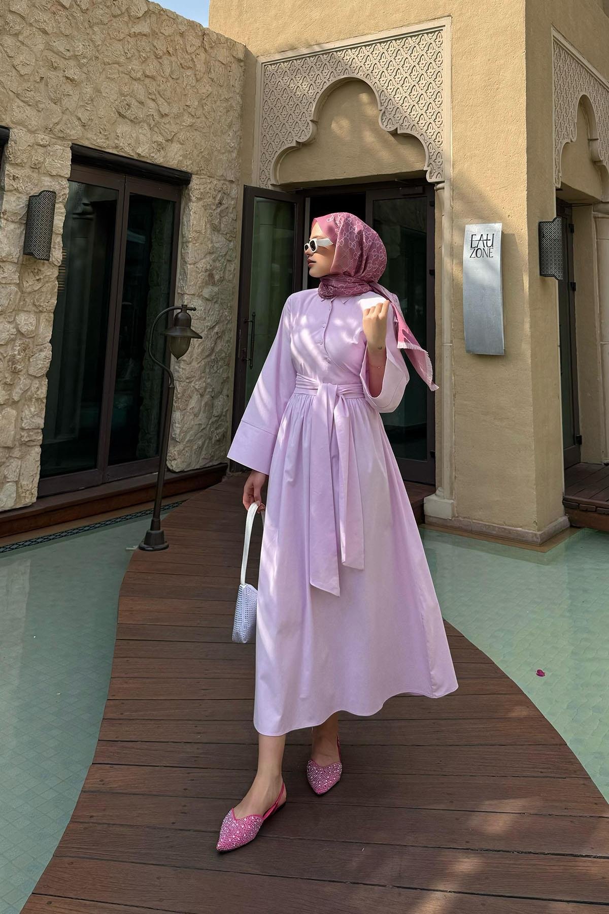 Pamela Elbise Pembe, Fiyatları Pamela Elbise Pembe - Haza Moda