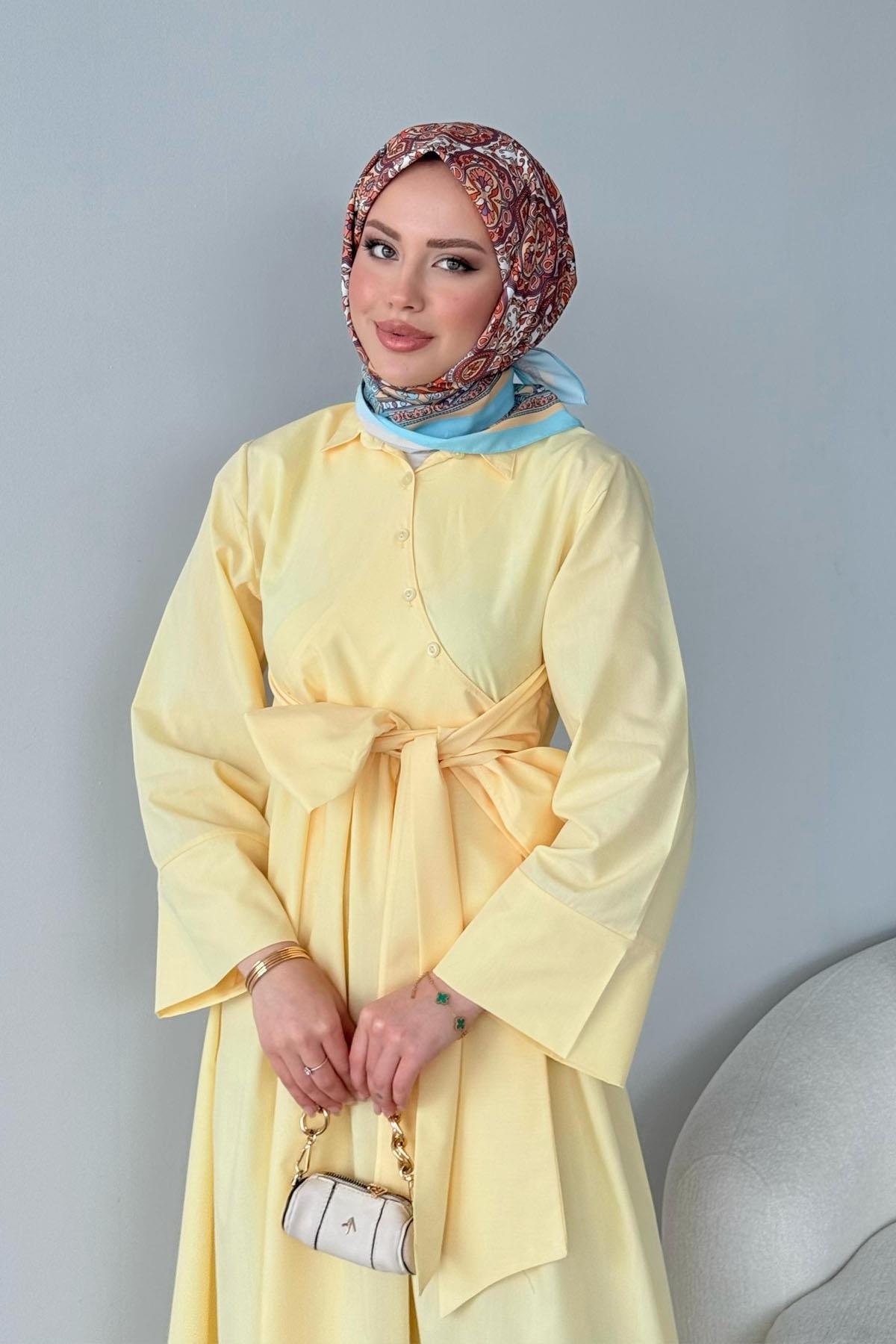 Pamela Elbise Sarı, Fiyatları Pamela Elbise Sarı- Haza Moda
