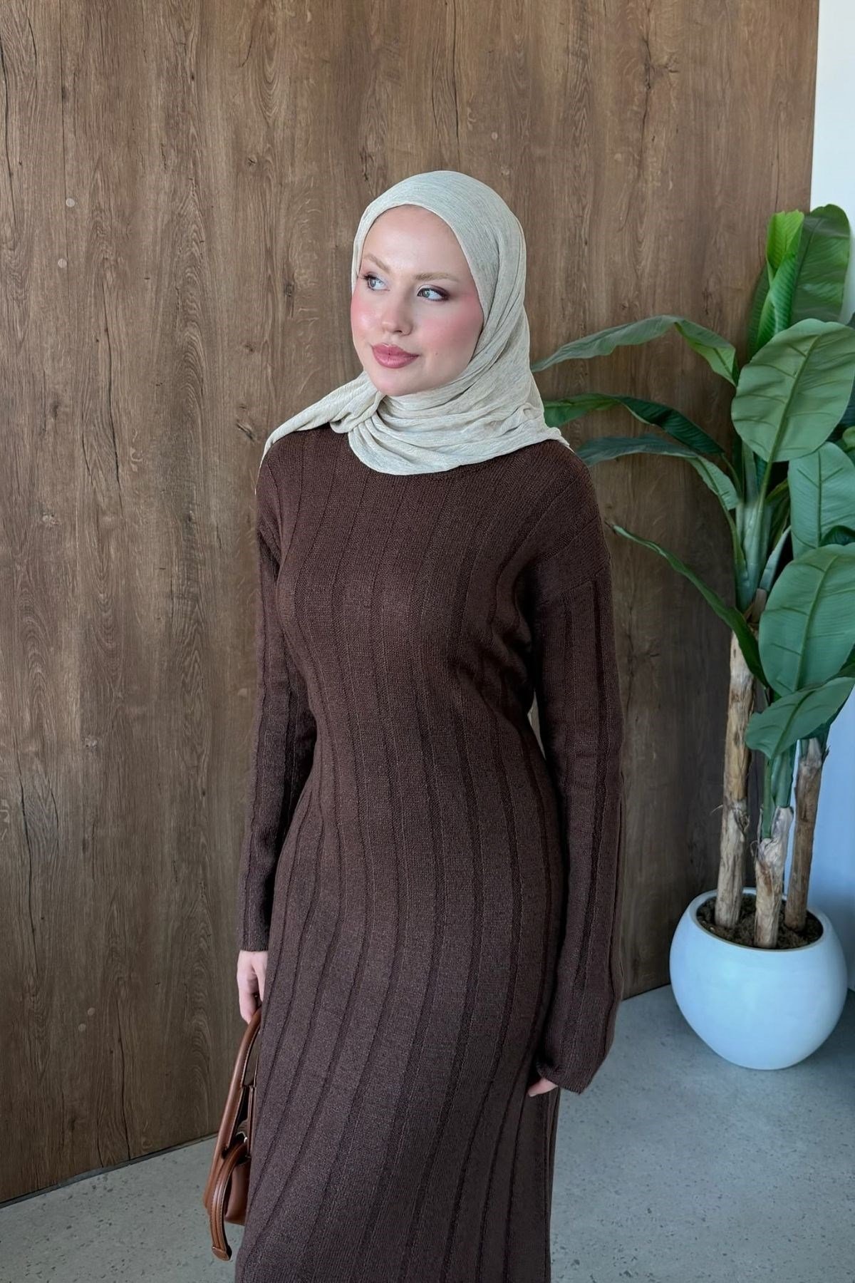 Panter Fitili Elbise Kahve, Fiyatları 
