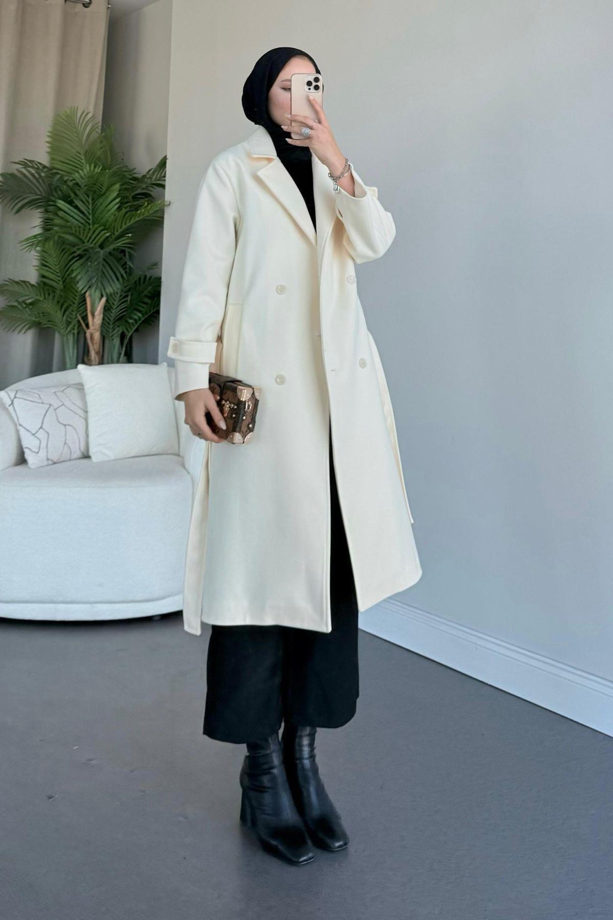 Paris Kaşe Kaban Krem, Fiyatları 