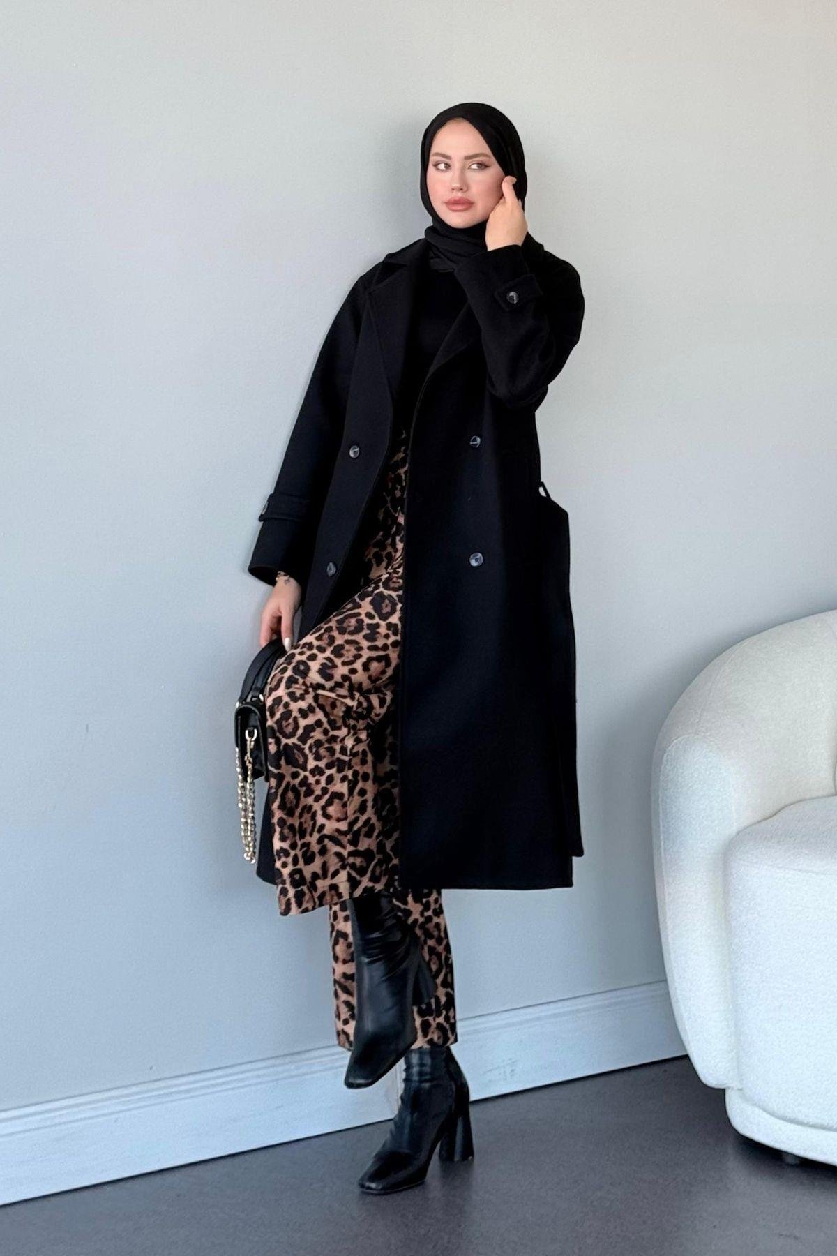 Paris Kaşe Kaban Siyah, Fiyatları 