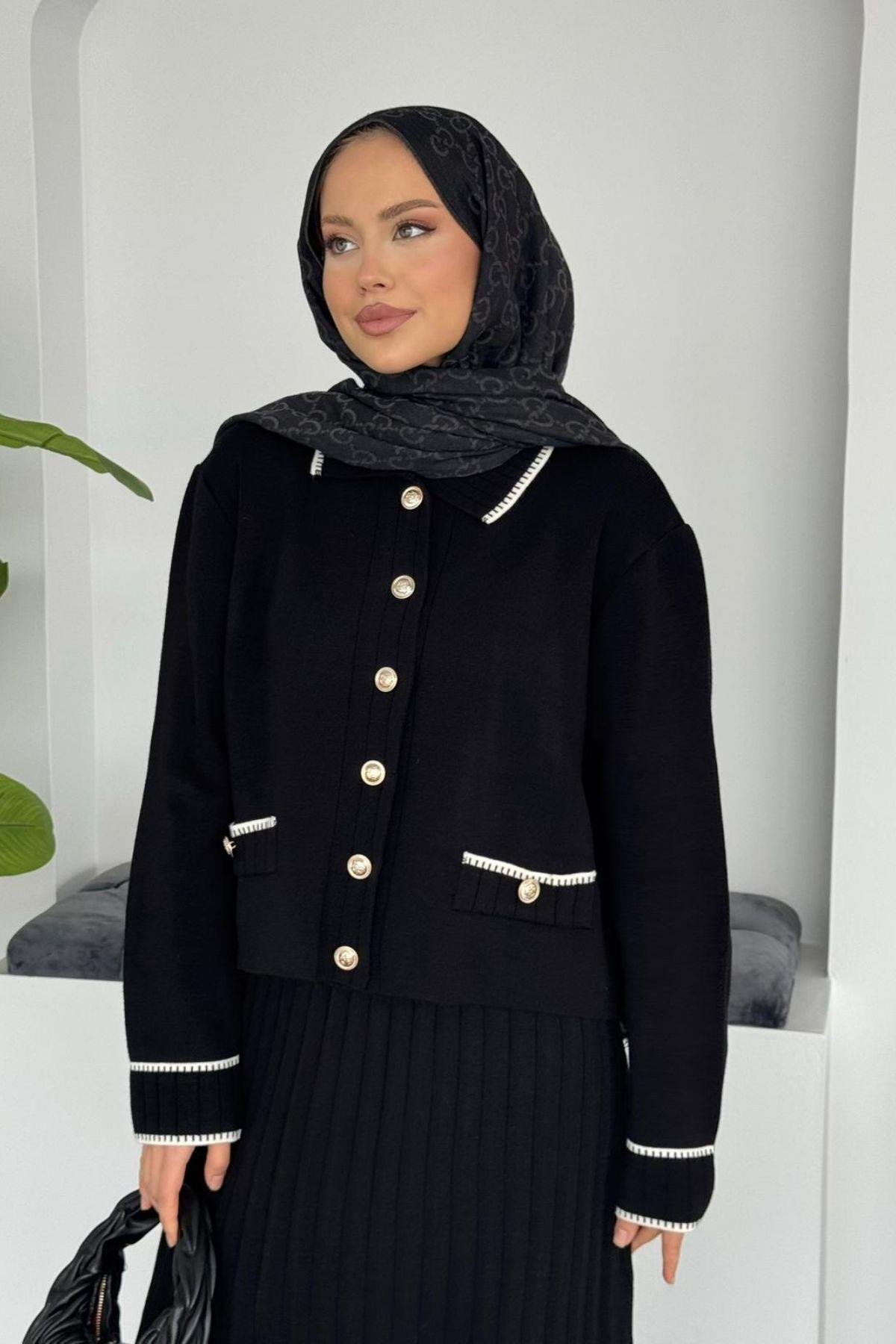 Pariss Etekli Triko Takım Siyah, Fiyatları 