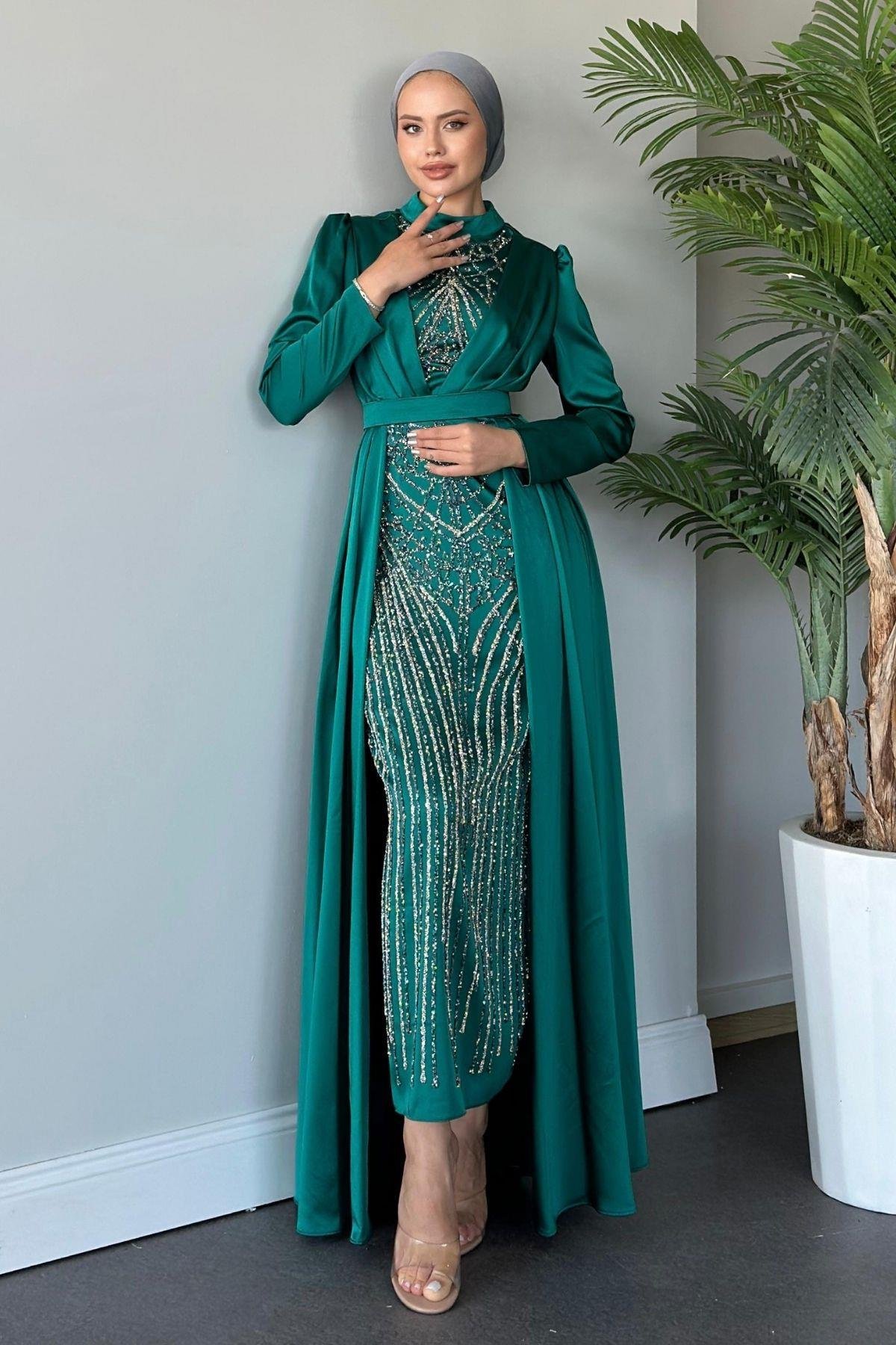 Pelerinli Abiye Zümrüt, Fiyatları 