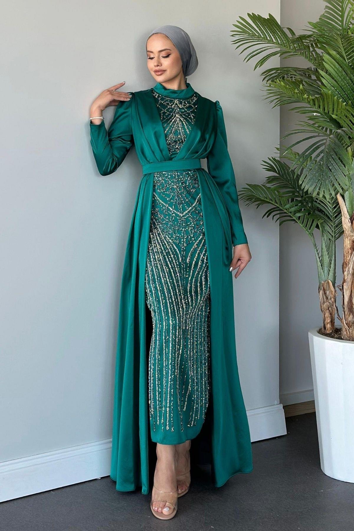 Pelerinli Abiye Zümrüt, Fiyatları 