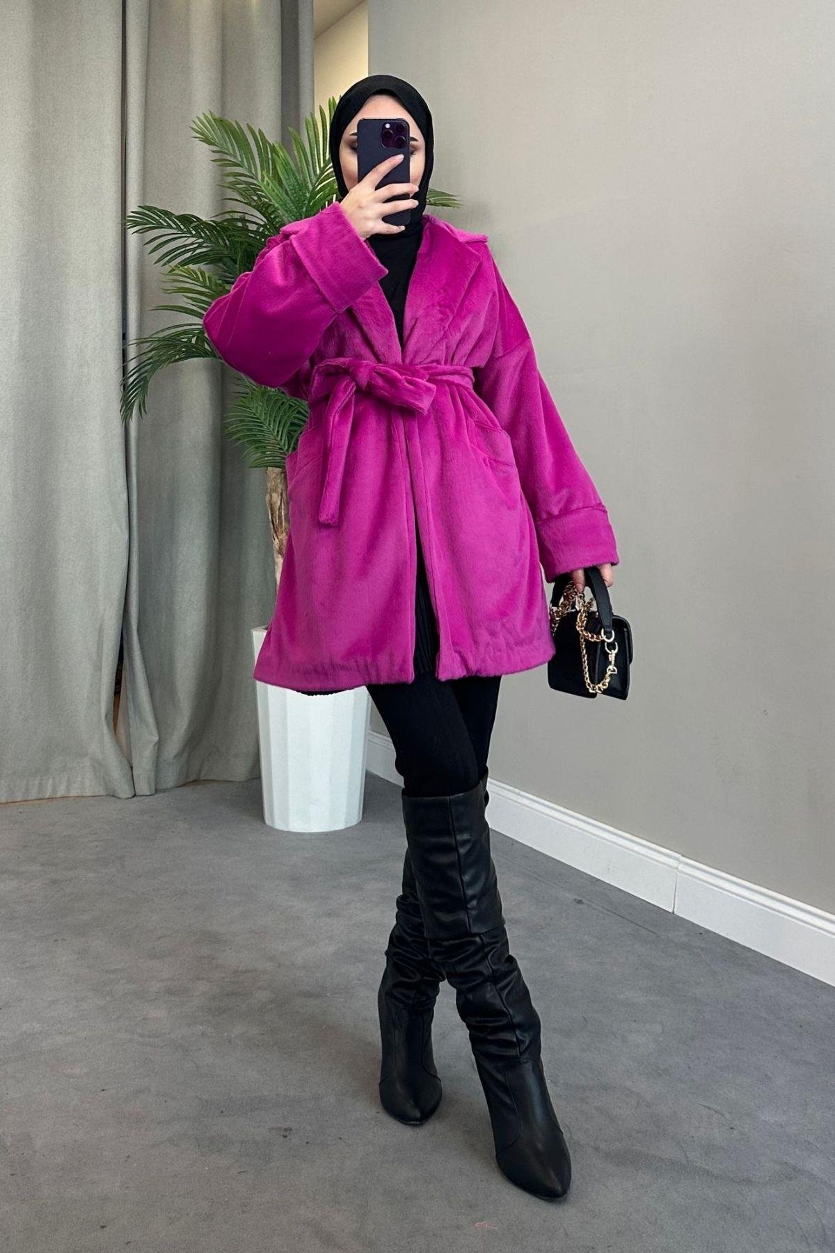 Plush Coat Fuchsia, Fiyatları 
