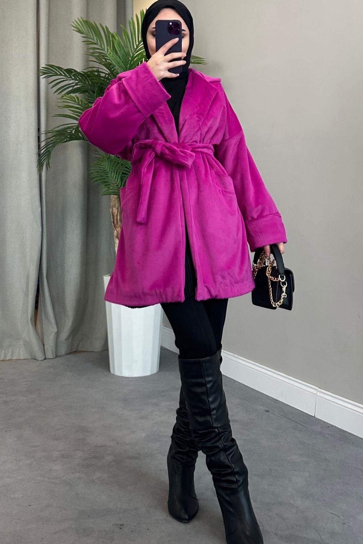 Plush Coat Fuchsia, Fiyatları 