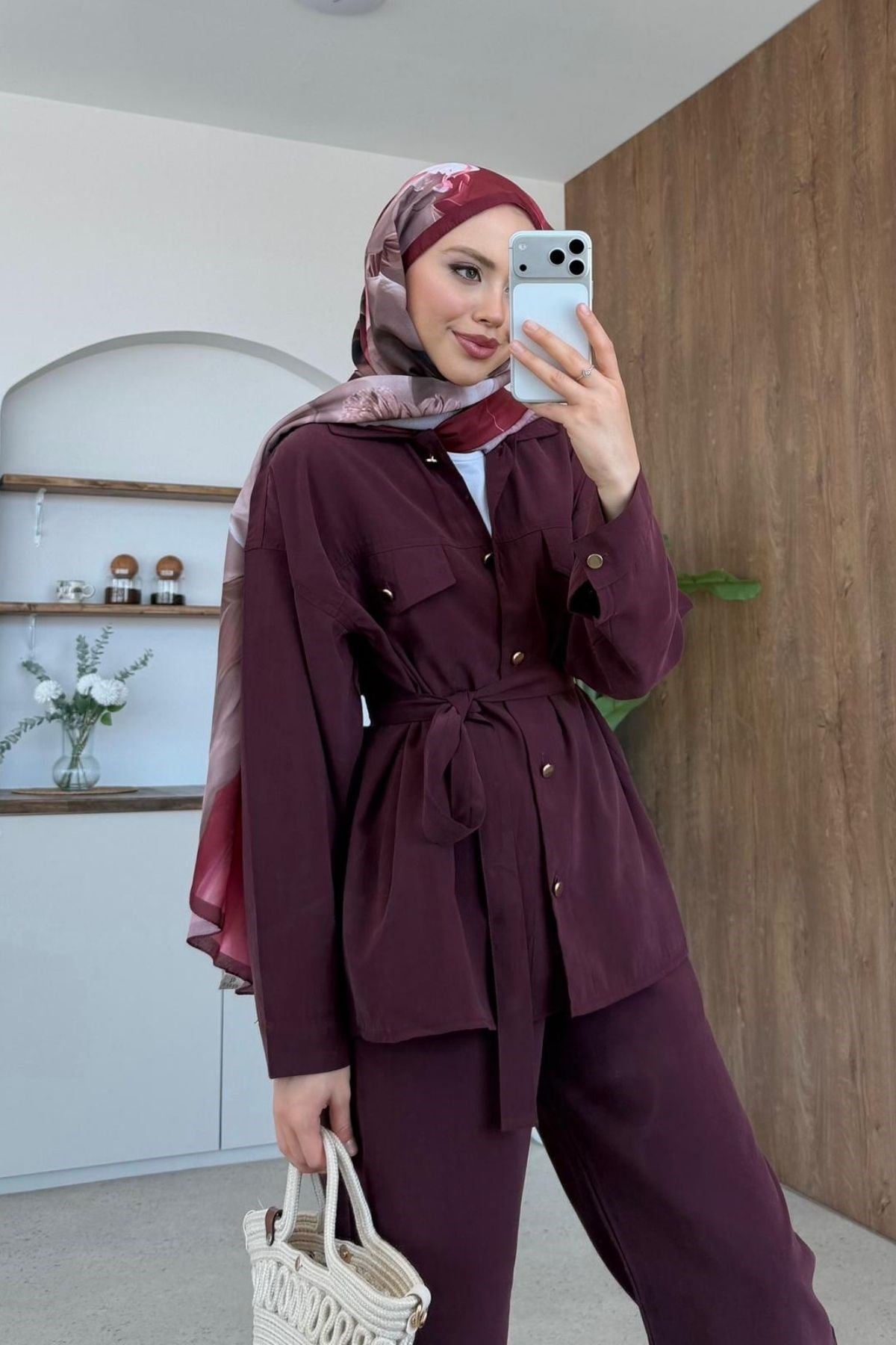 Peri Pantolonlu Modal Takım Mürdüm, Fiyatları 