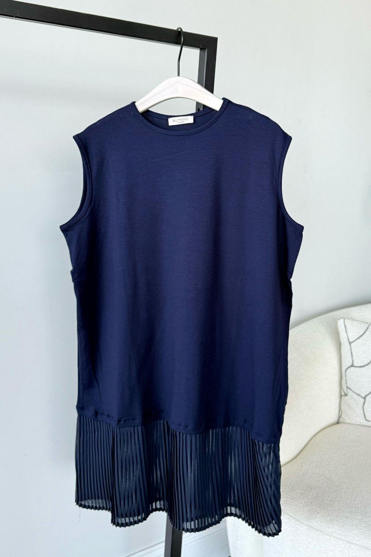 Piliseli İçlik Lacivert, Fiyatları Piliseli İçlik Lacivert -  Haza Moda 