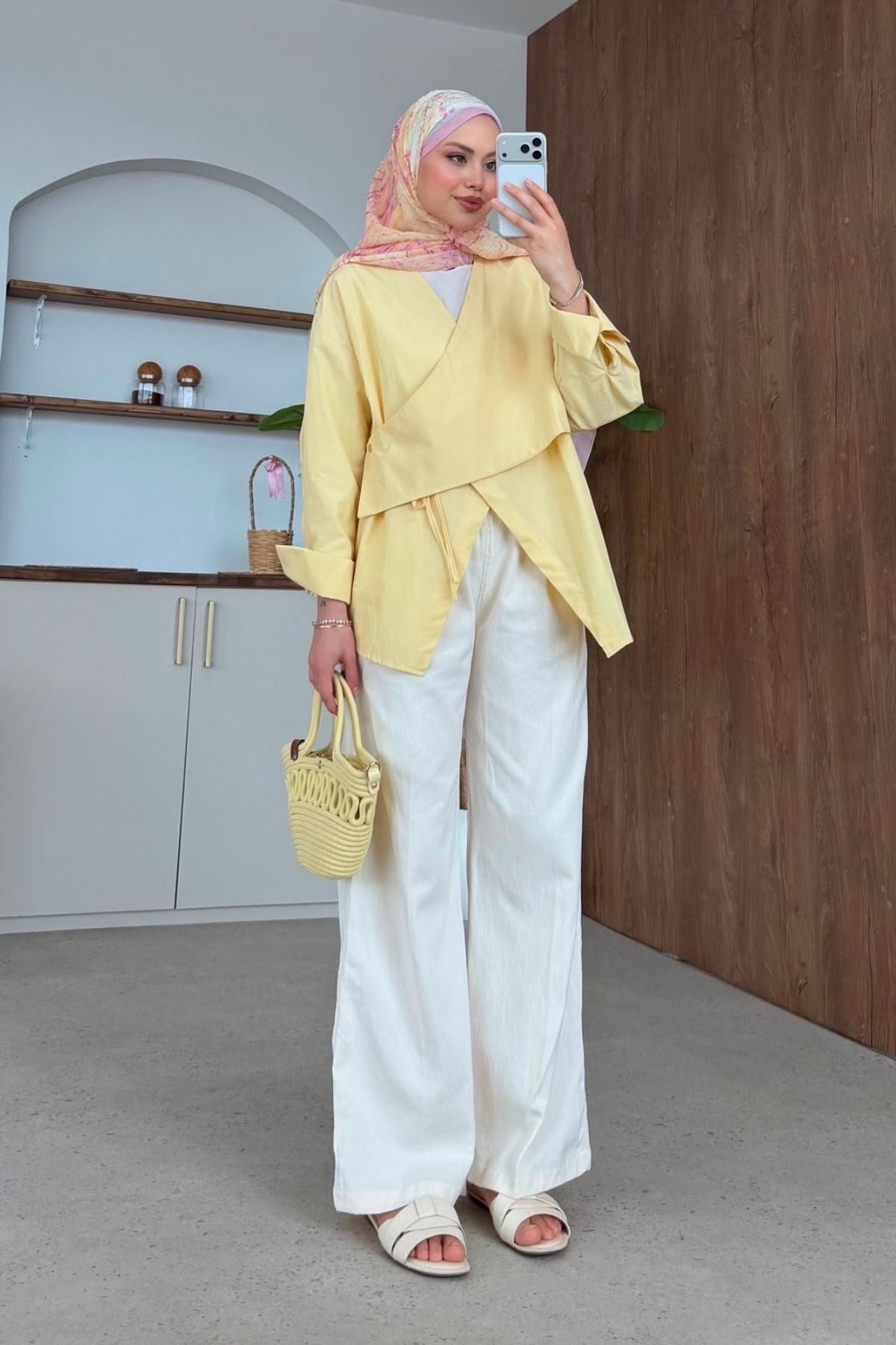 Pink Yandan Düğmeli Gömlek Sarı, Fiyatları Pink Yandan Düğmeli Gömlek Sarı| Haza Moda
