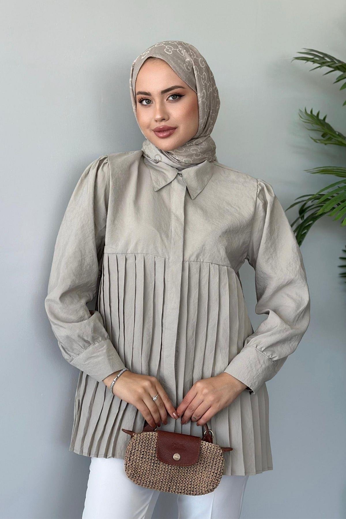 Pinterest Gömlek Bej, Fiyatları 