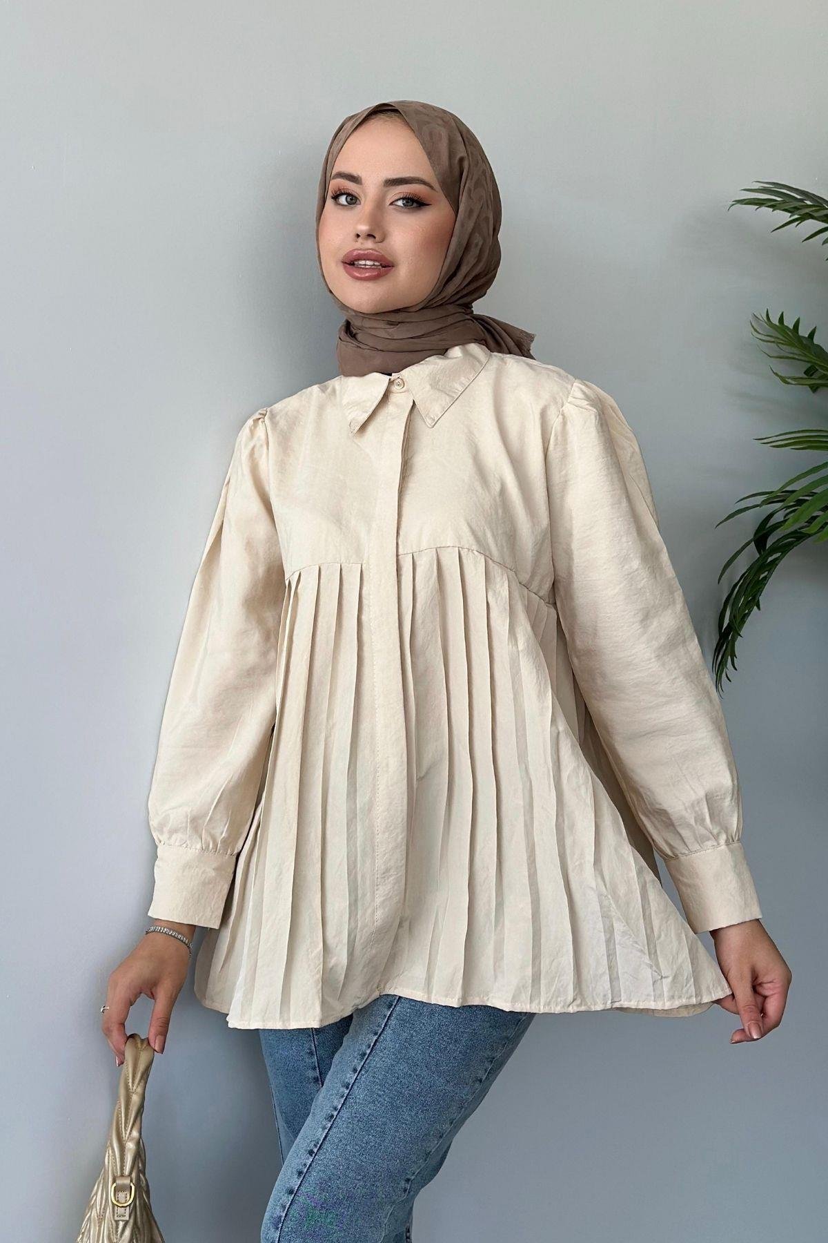 Pinterest Gömlek Krem, Fiyatları 