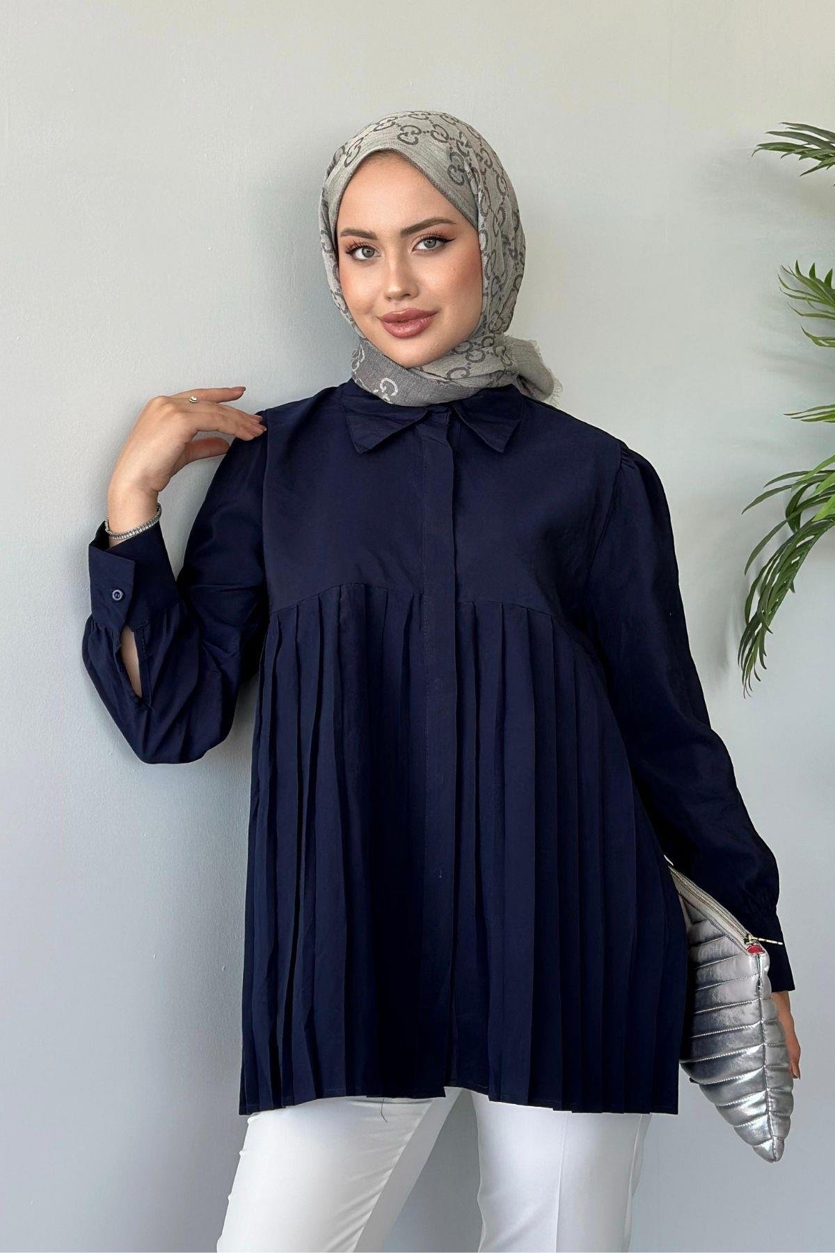 Pinterest Gömlek Lacivert, Fiyatları 