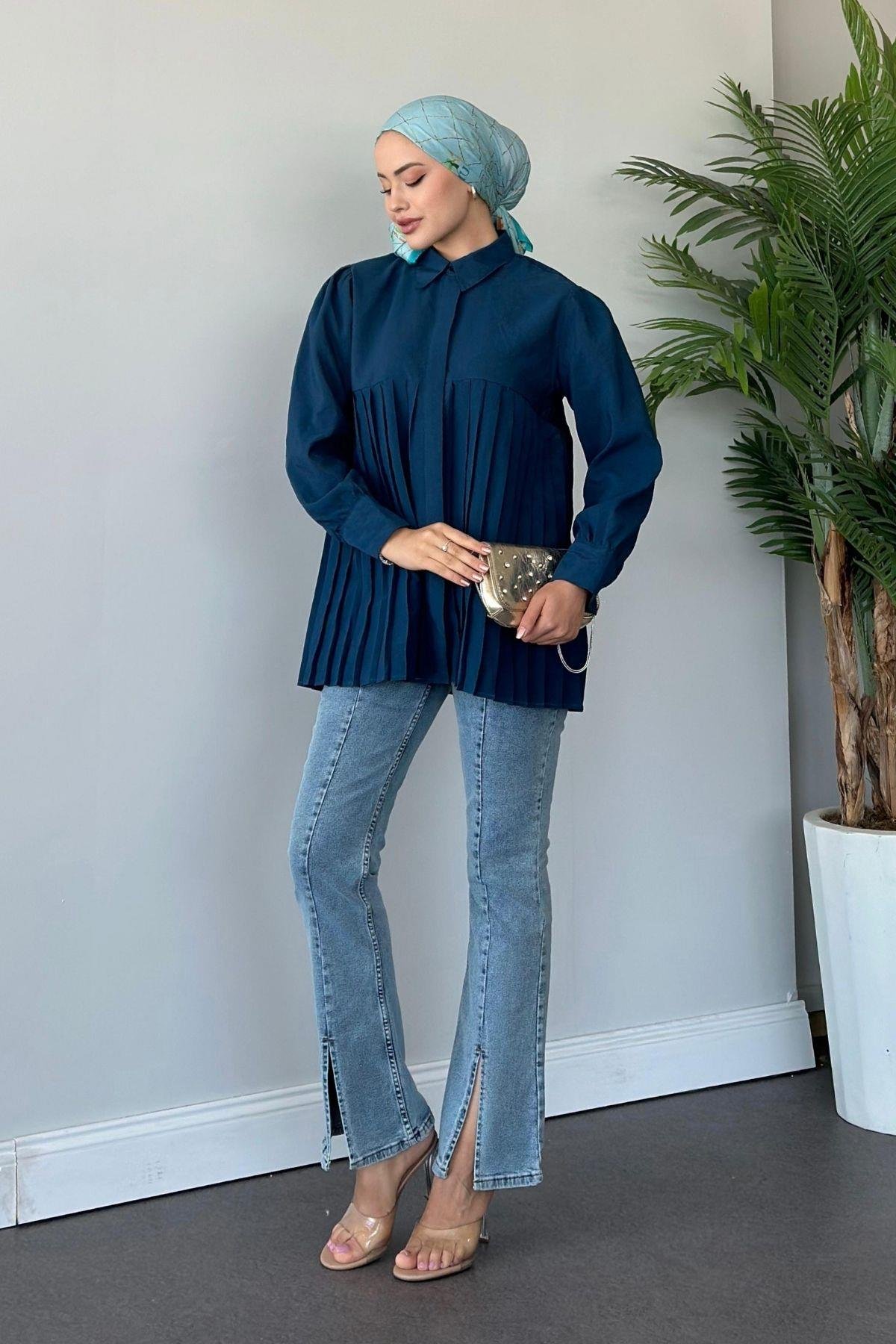 Pinterest Gömlek Mavi, Fiyatları 