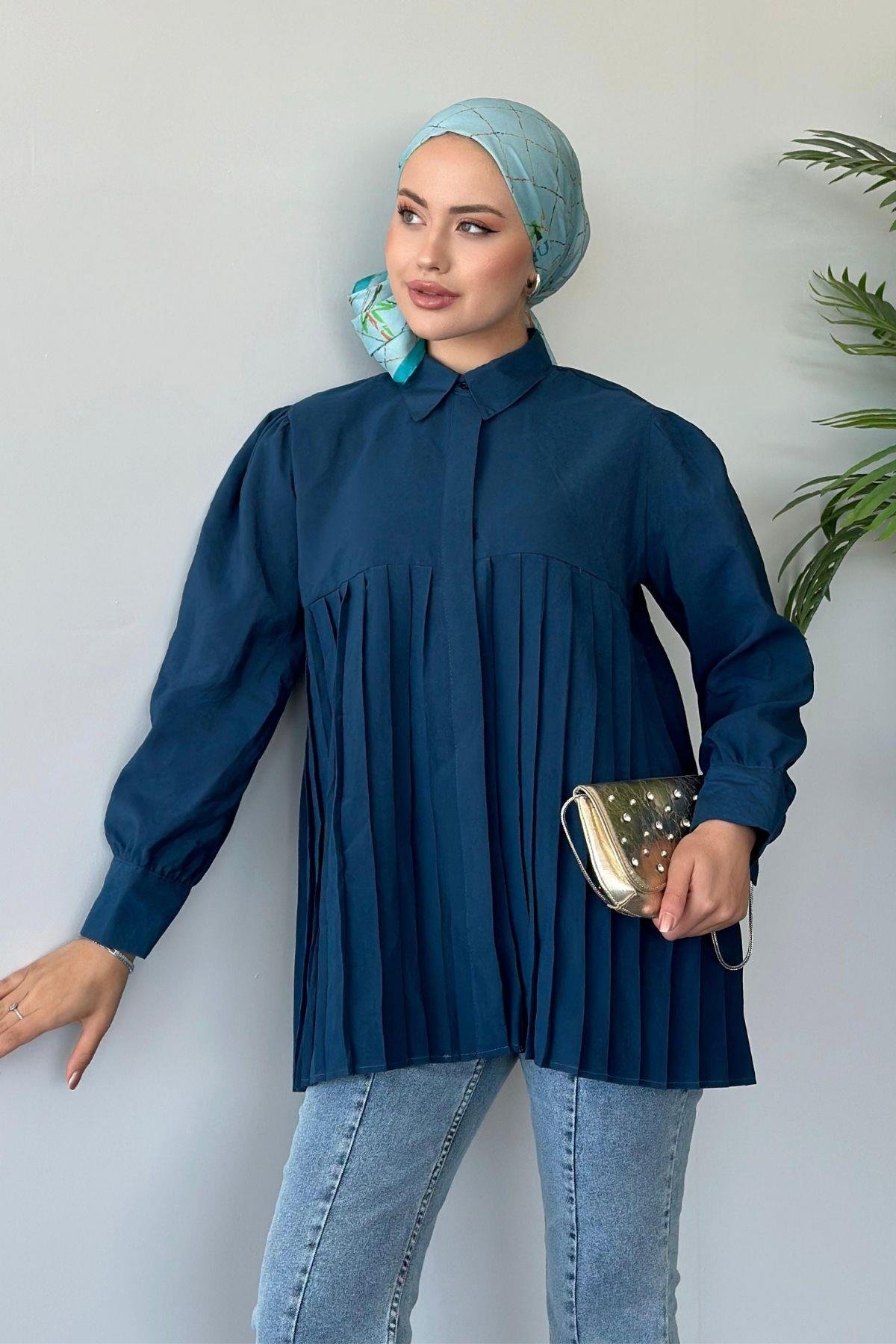 Pinterest Gömlek Mavi, Fiyatları 