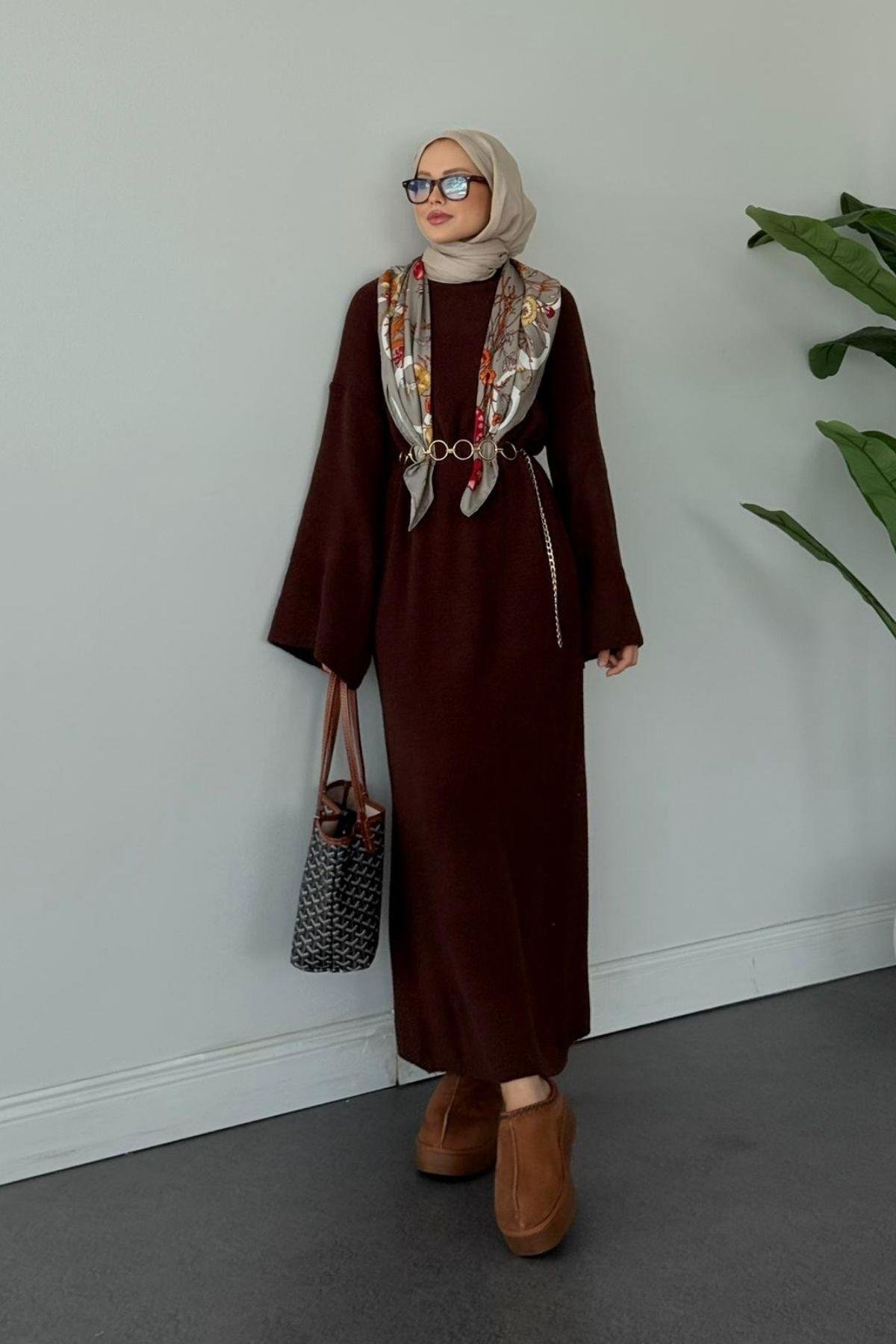 Pinterest Yumoş Elbise Acıkahve, Fiyatları Pinterest Yumoş Elbise Acıkahve - Haza Moda