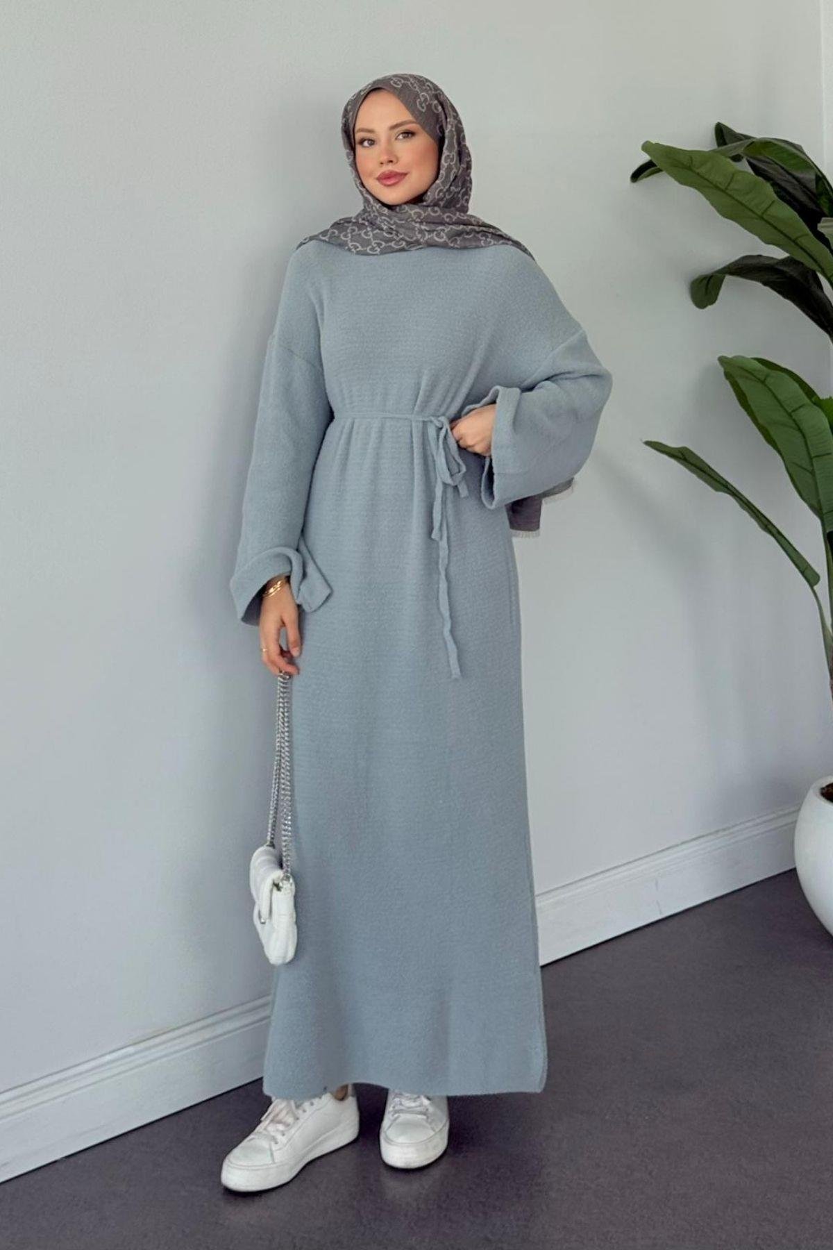 Pinterest Yumoş Elbise Gri, Fiyatları Pinterest Yumoş Elbise Gri- Haza Moda