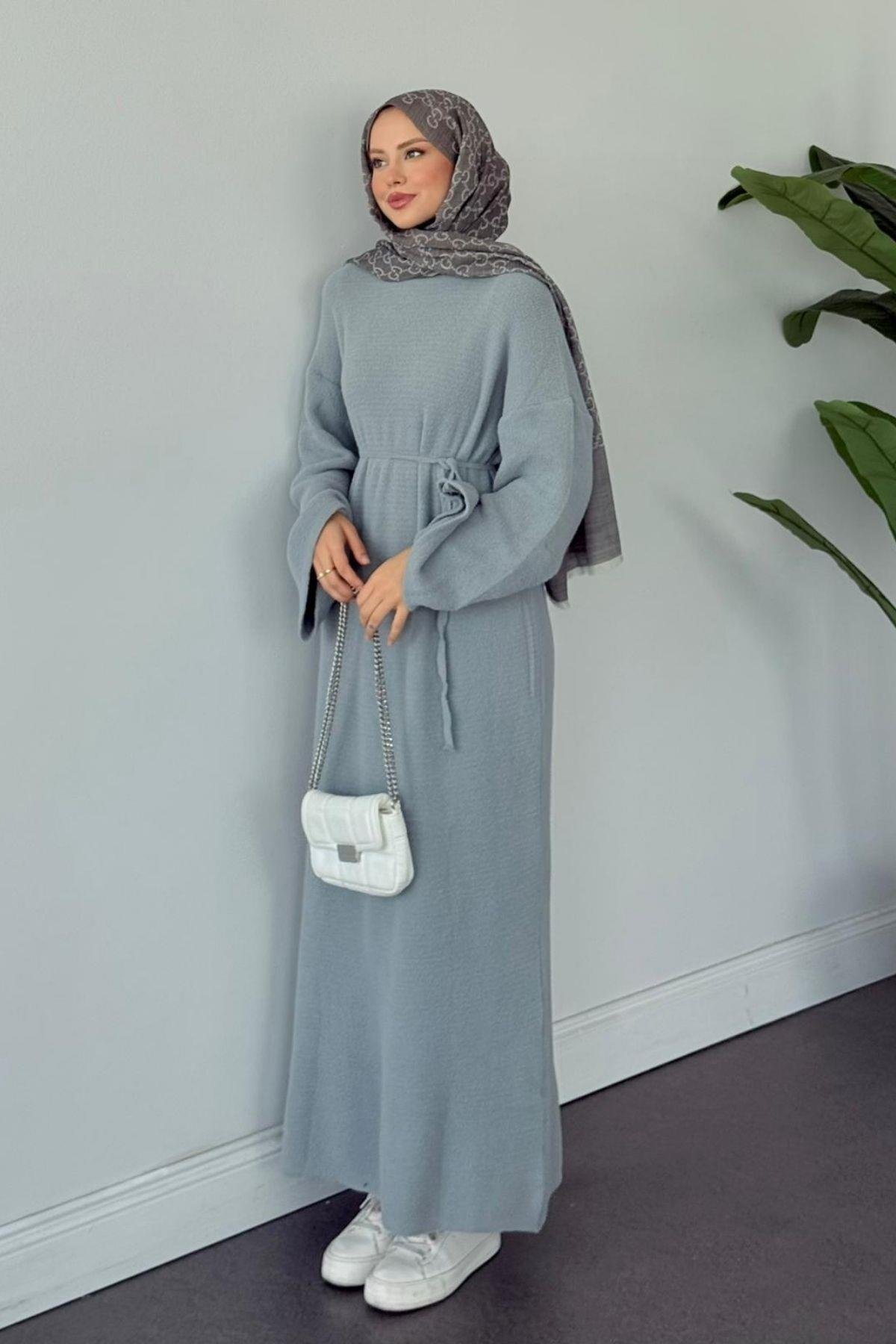 Pinterest Yumoş Elbise Gri, Fiyatları Pinterest Yumoş Elbise Gri- Haza Moda