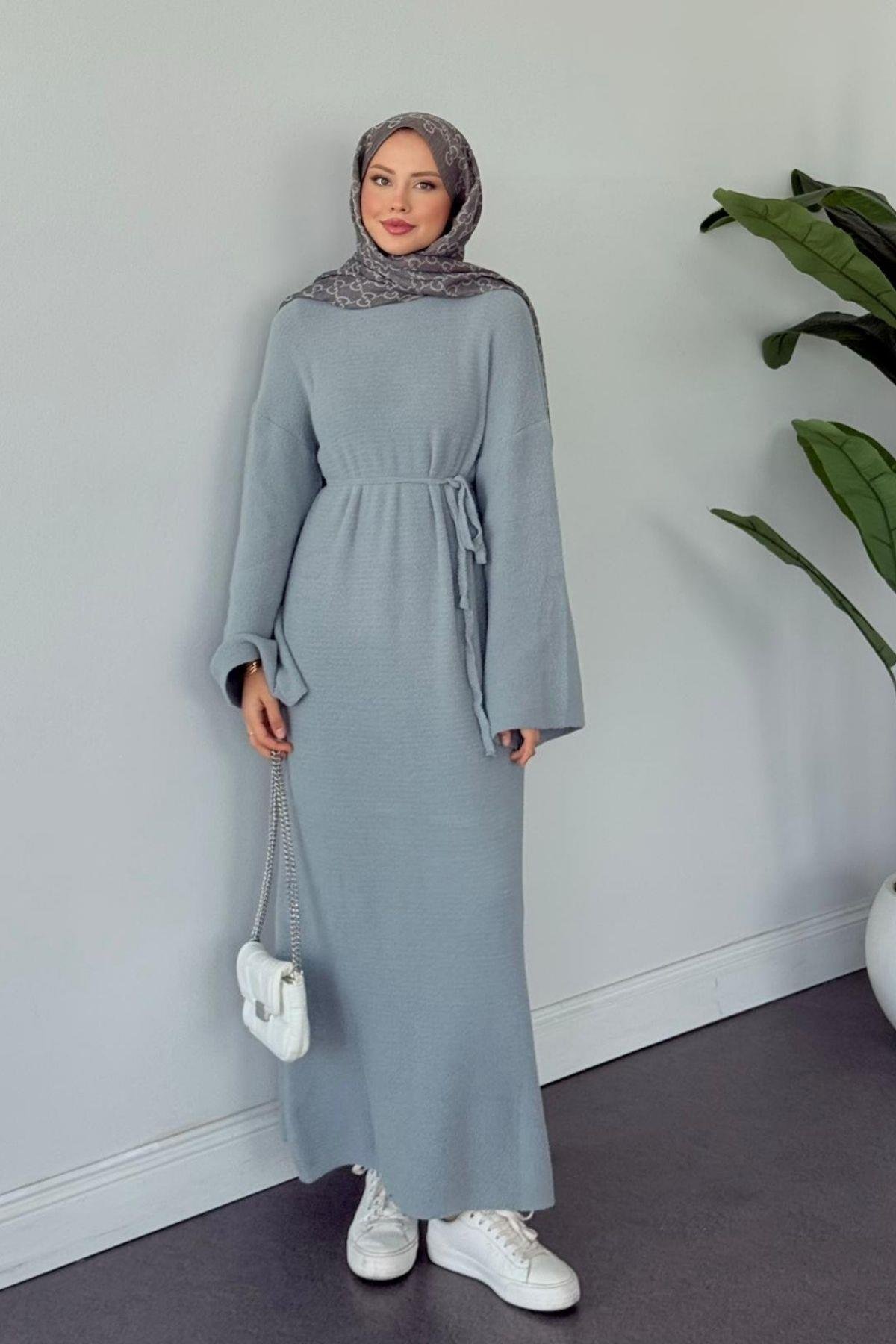 Pinterest Yumoş Elbise Gri, Fiyatları Pinterest Yumoş Elbise Gri- Haza Moda