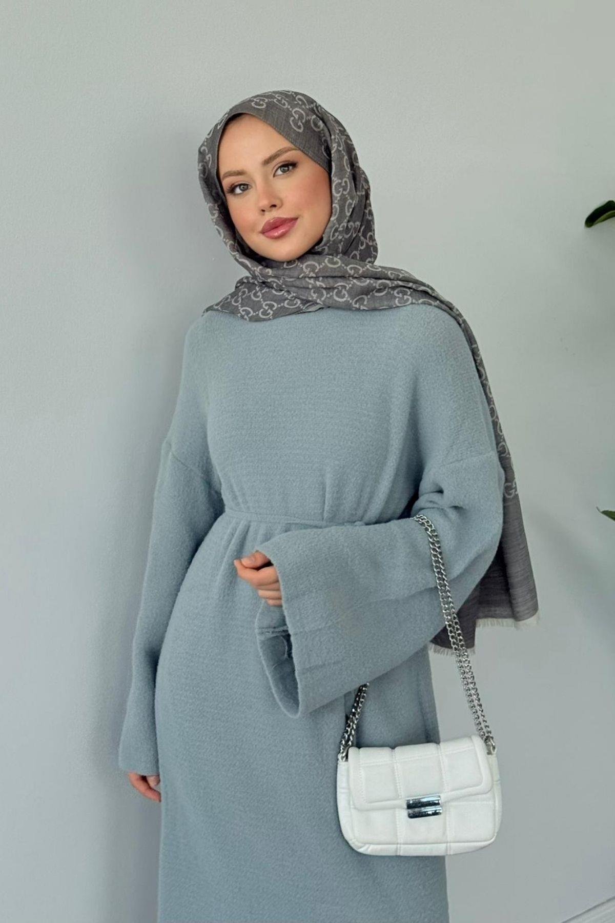 Pinterest Yumoş Elbise Gri, Fiyatları Pinterest Yumoş Elbise Gri- Haza Moda