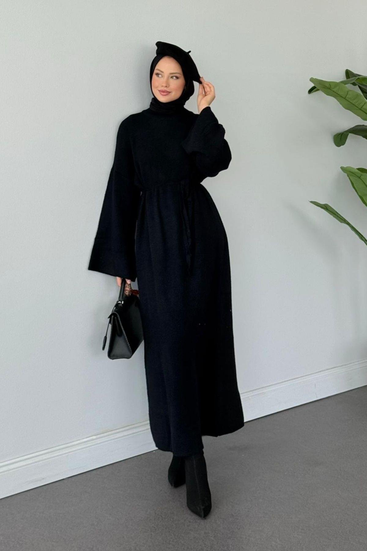 Pinterest Yumoş Elbise Siyah, Fiyatları Pinterest Yumoş Elbise Siyah- Haza Moda