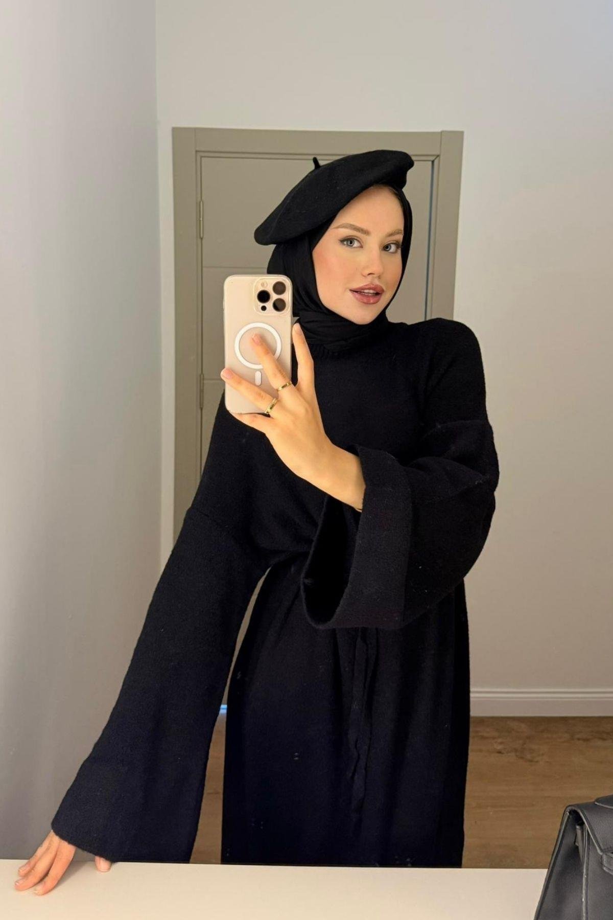 Pinterest Yumoş Elbise Siyah, Fiyatları Pinterest Yumoş Elbise Siyah- Haza Moda