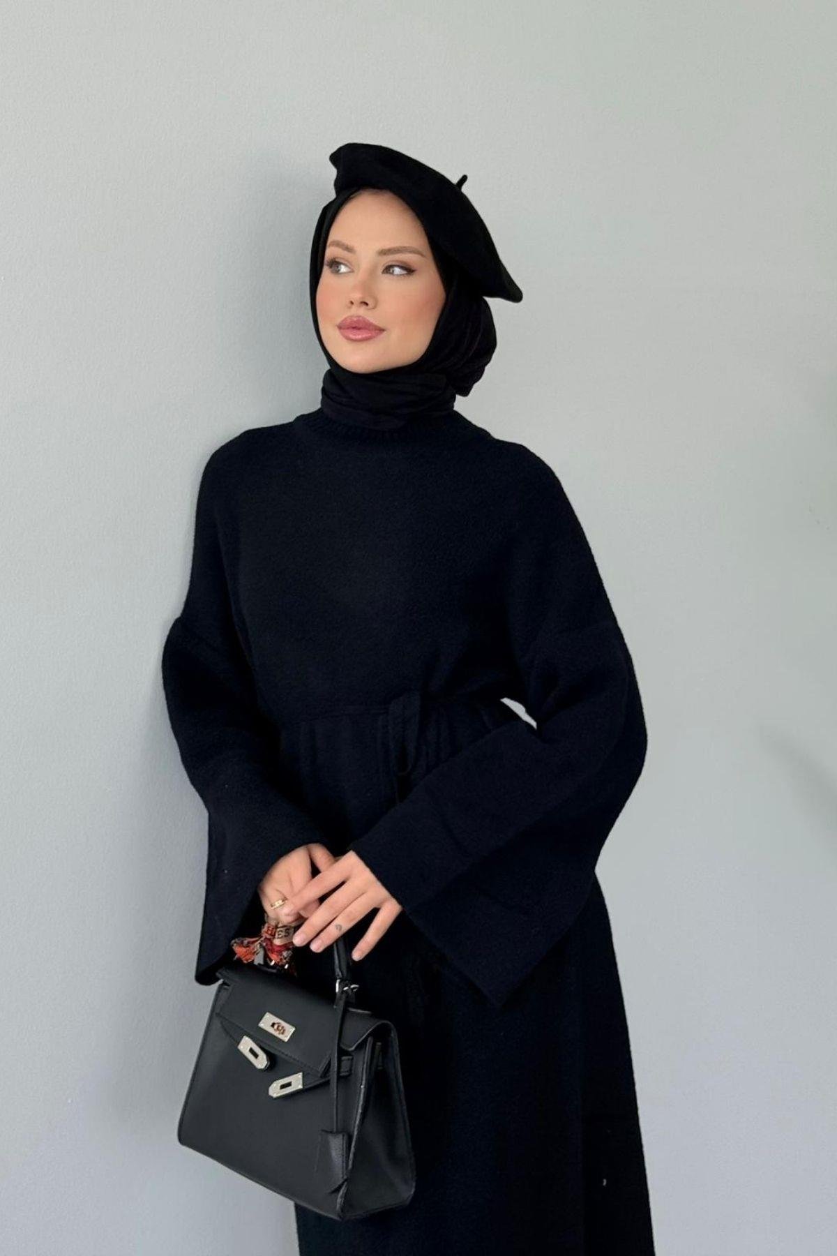 Pinterest Yumoş Elbise Siyah, Fiyatları Pinterest Yumoş Elbise Siyah- Haza Moda