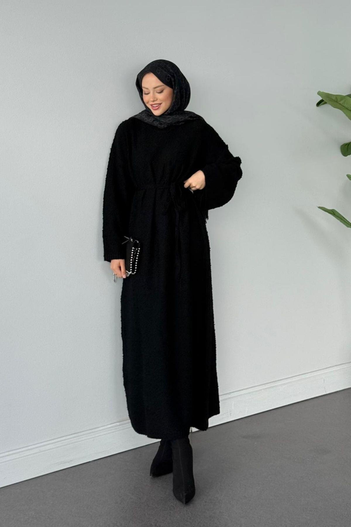 Pıt Pıt Triko Elbise Siyah, Fiyatları Pıt Pıt Triko Elbise Siyah- Haza Moda