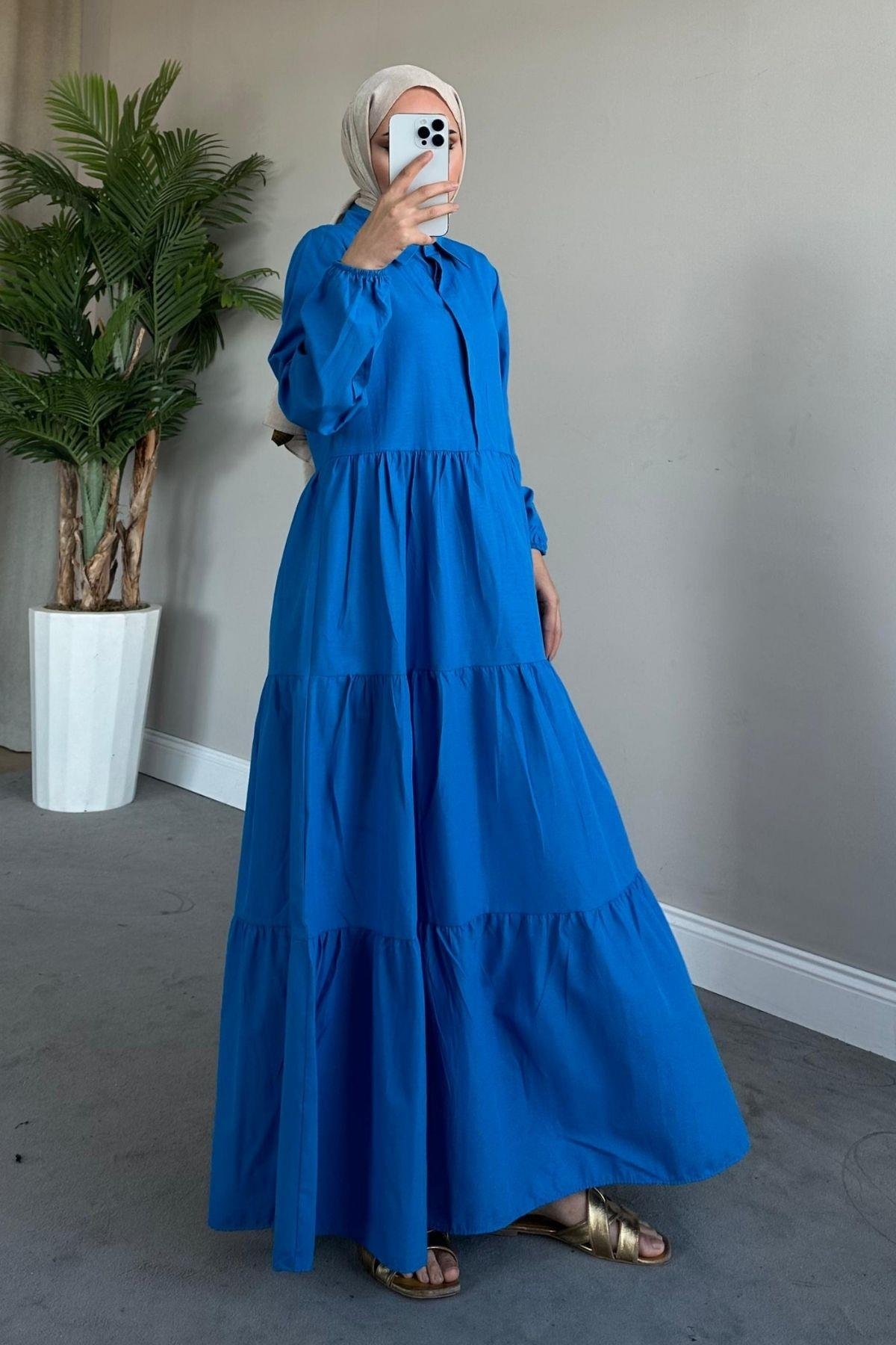 Poplin Elbise Saks, Fiyatları 