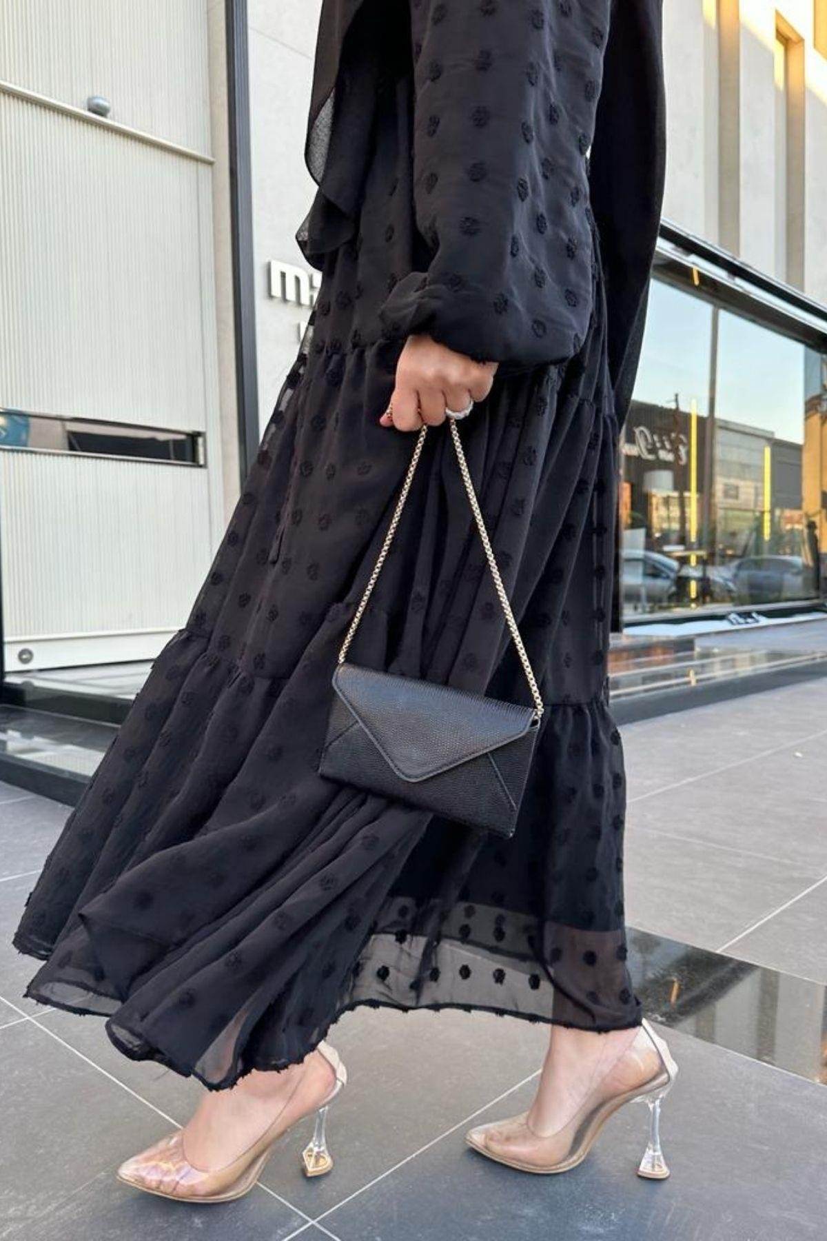 Puantiyeli Elbise Siyah, Fiyatları 0