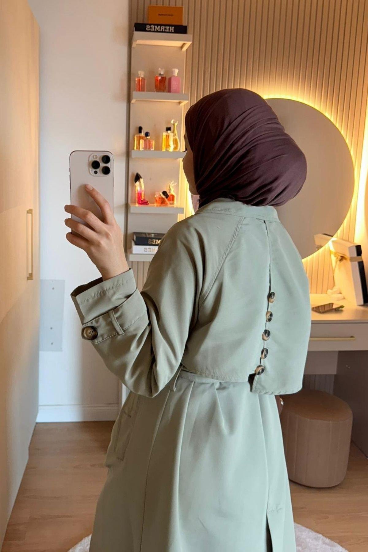 Quup Düğmeli Trenç Mint, Fiyatları 