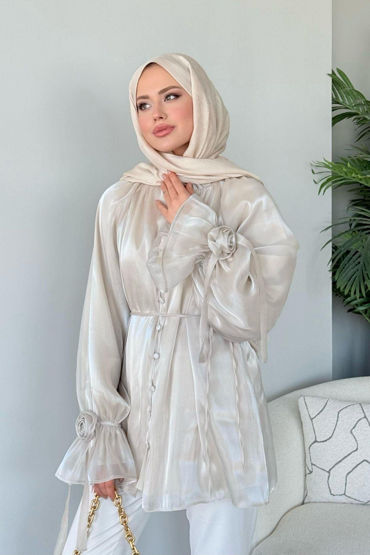 Reian Organze Kap Bej, Fiyatları Reian Organze Kap Bej- Haza Moda 