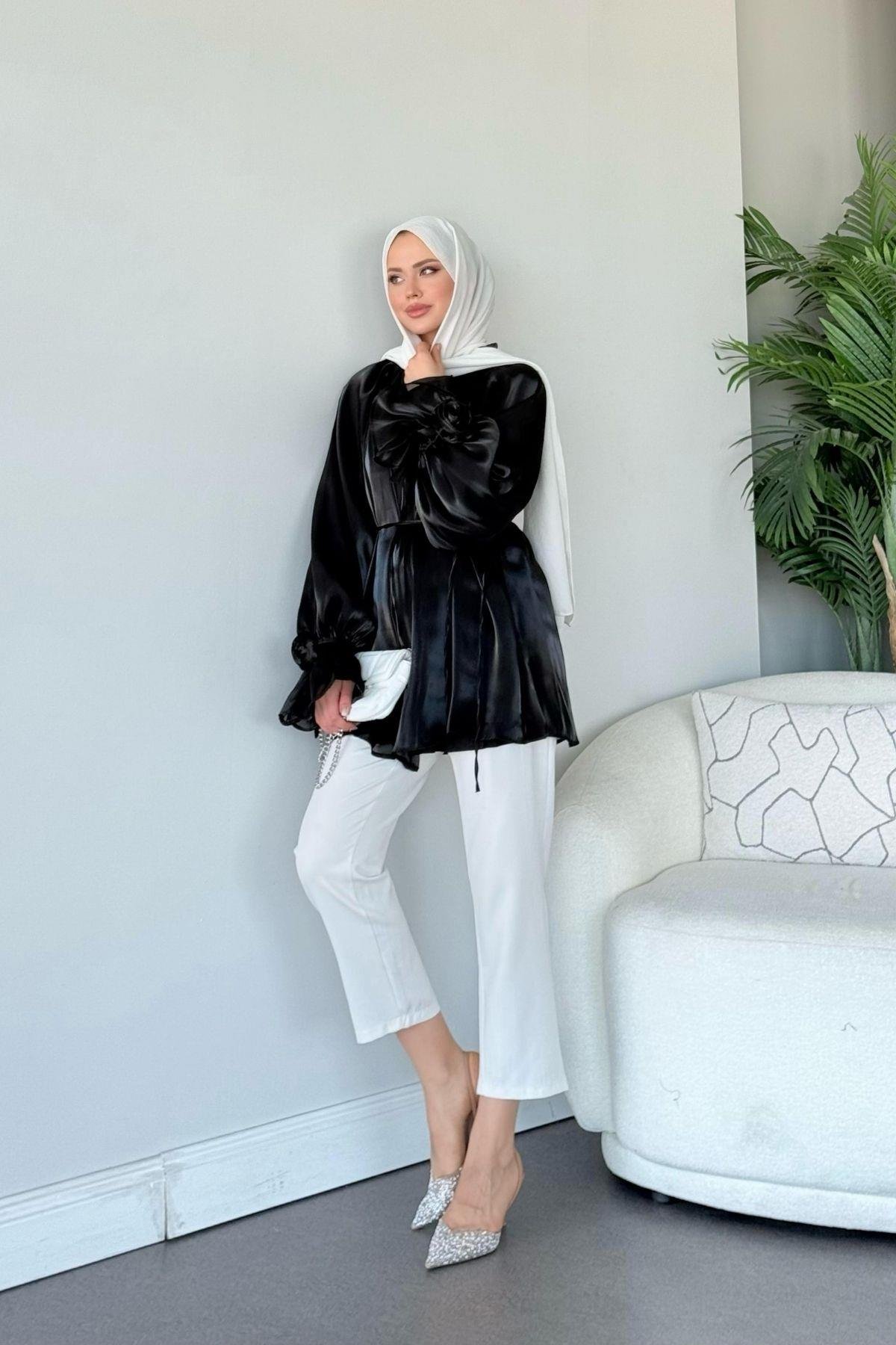 Reian Organze Kap Siyah, Fiyatları Reian Organze Kap Siyah- Haza Moda 